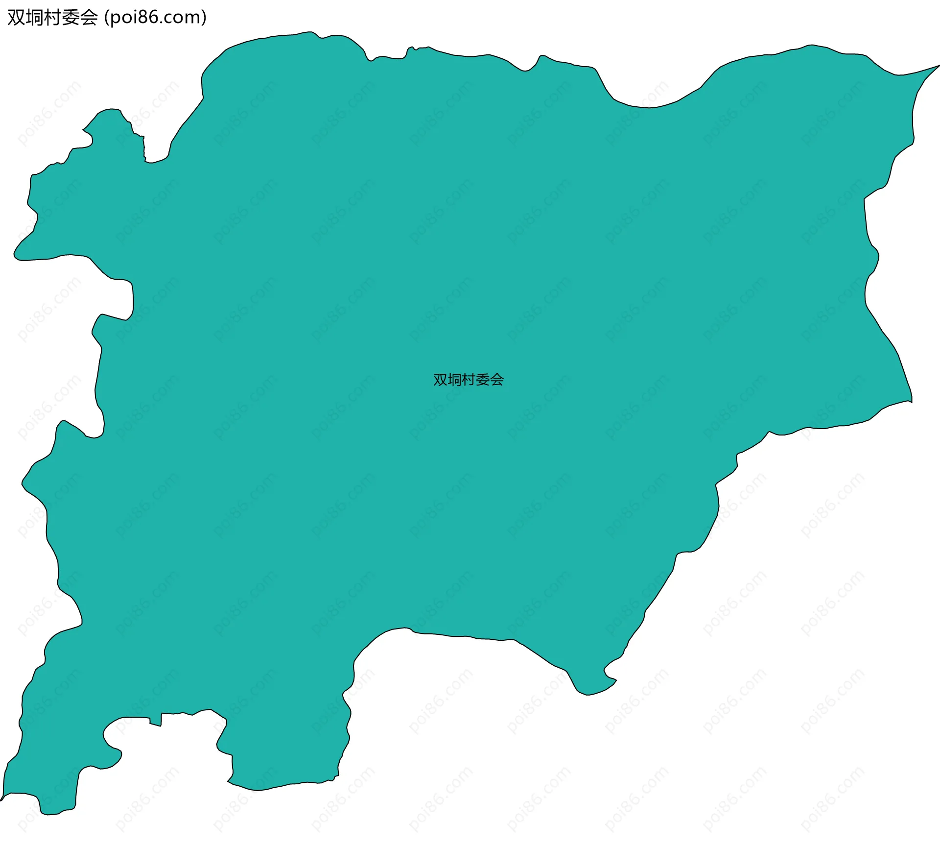 双垌村委会边界地图