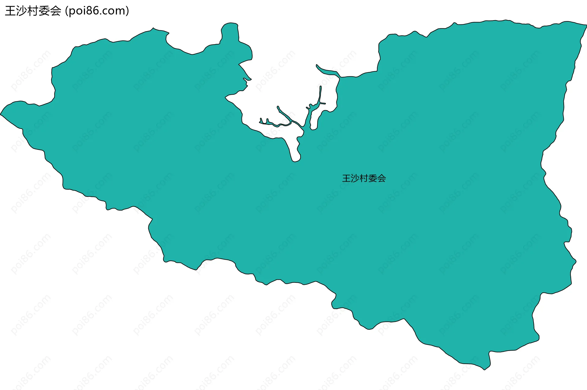 王沙村委会边界地图