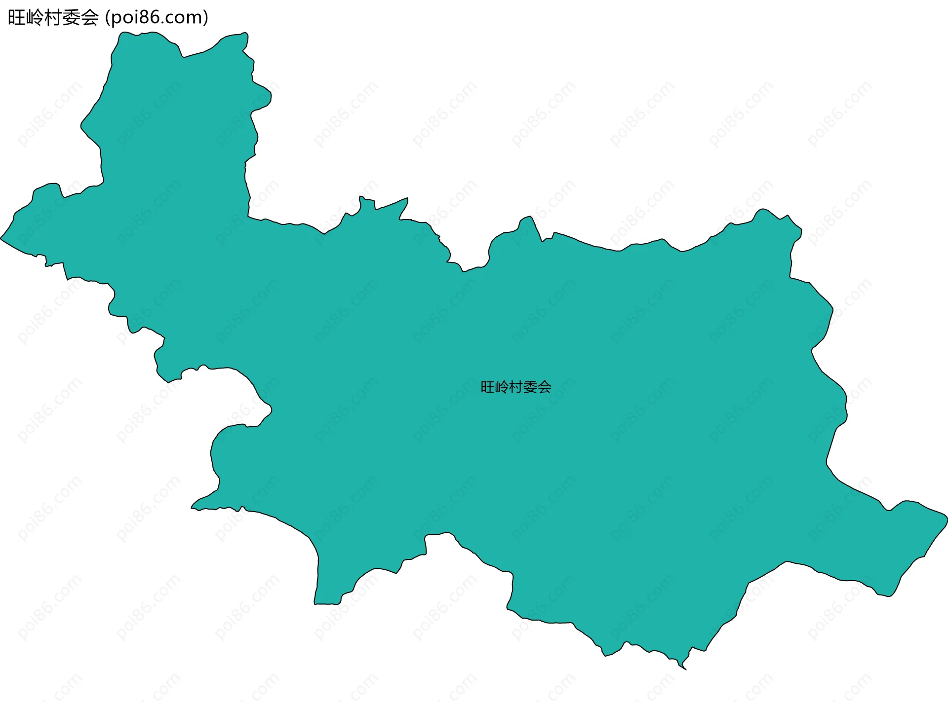 旺岭村委会边界地图