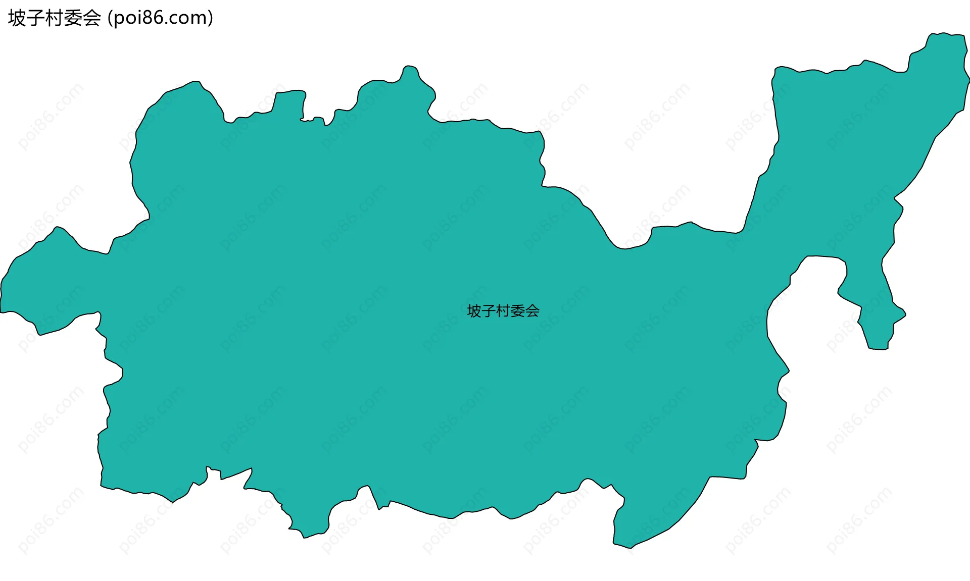 坡子村委会边界地图