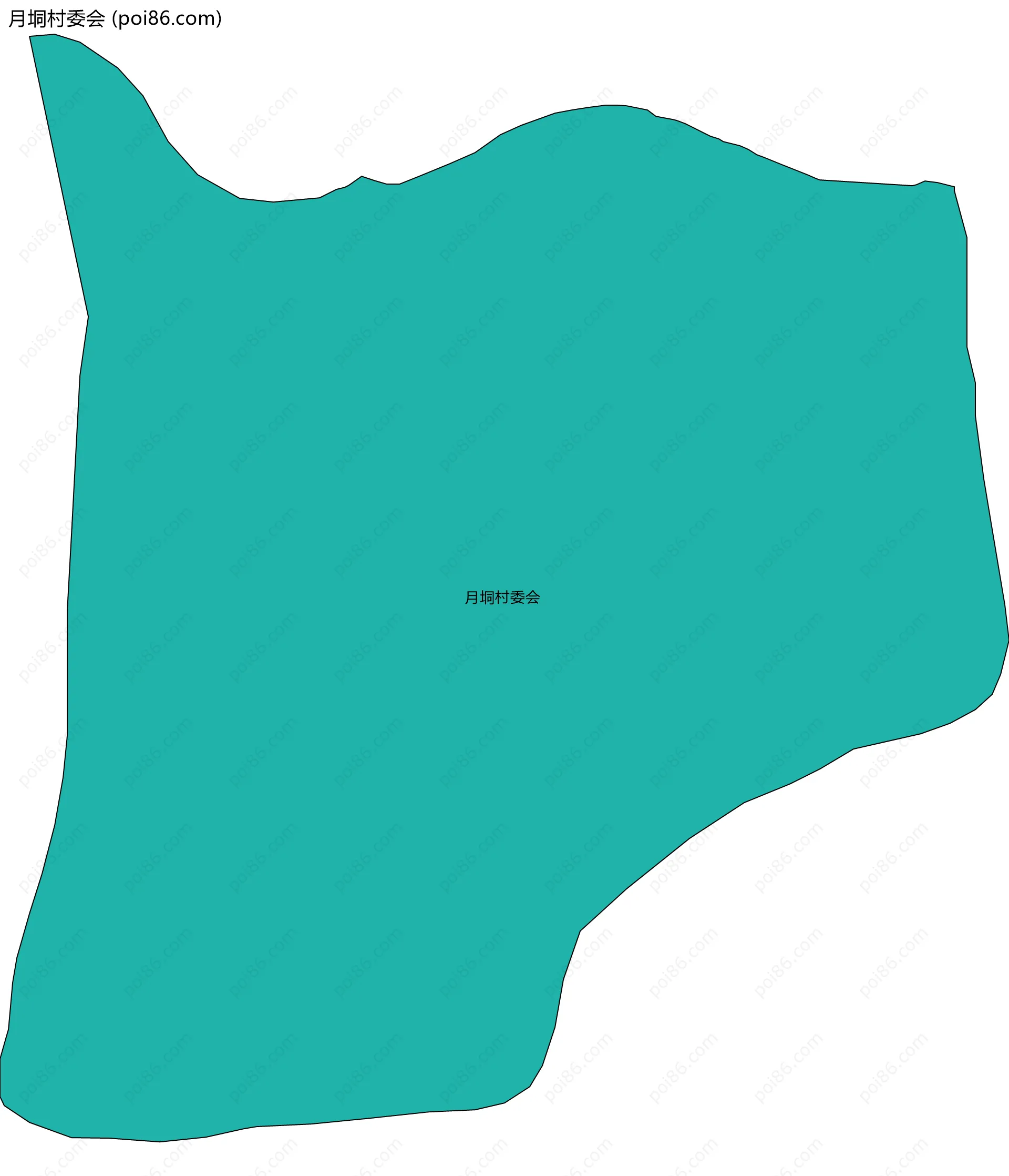 月垌村委会边界地图