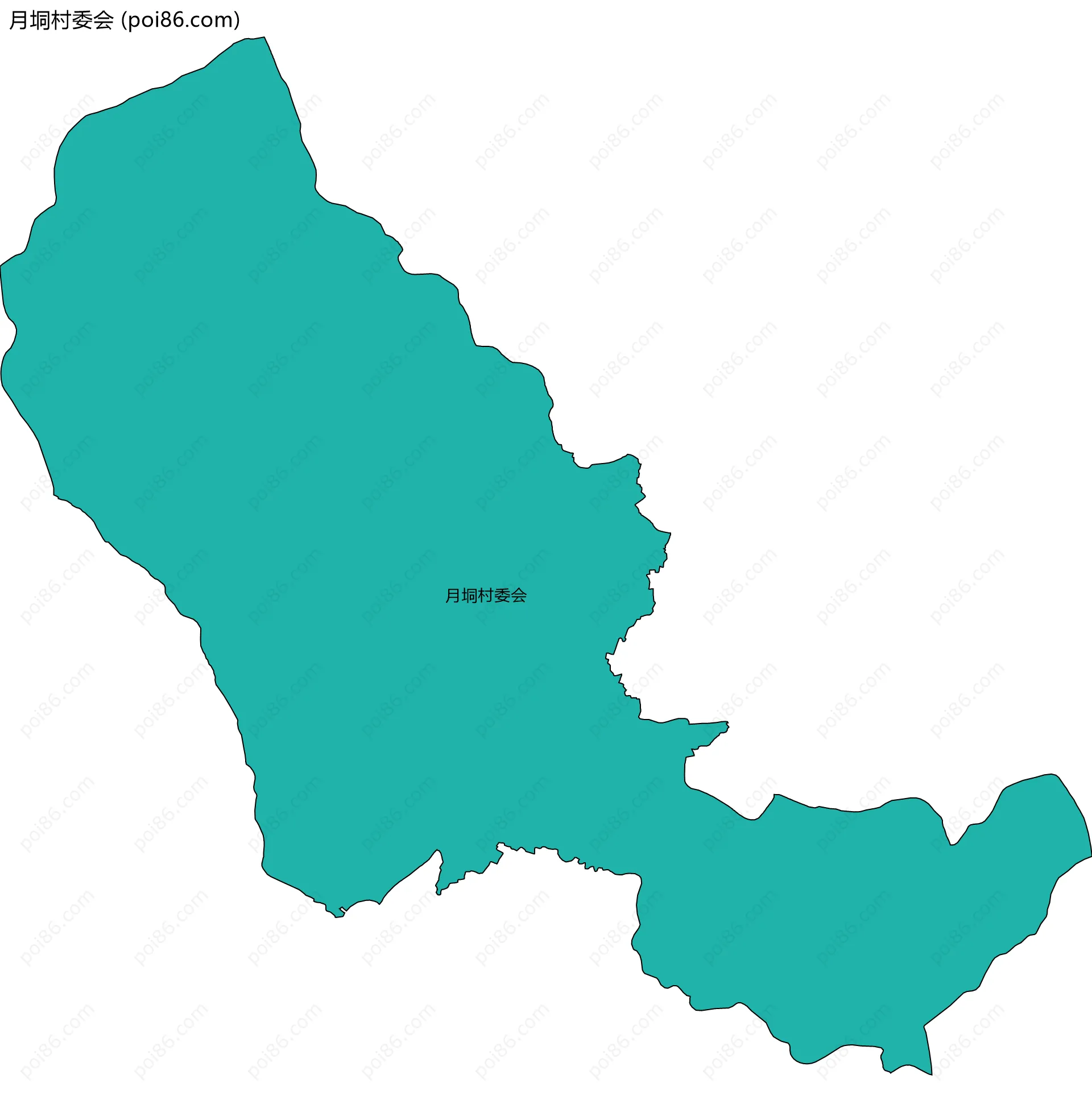 月垌村委会边界地图