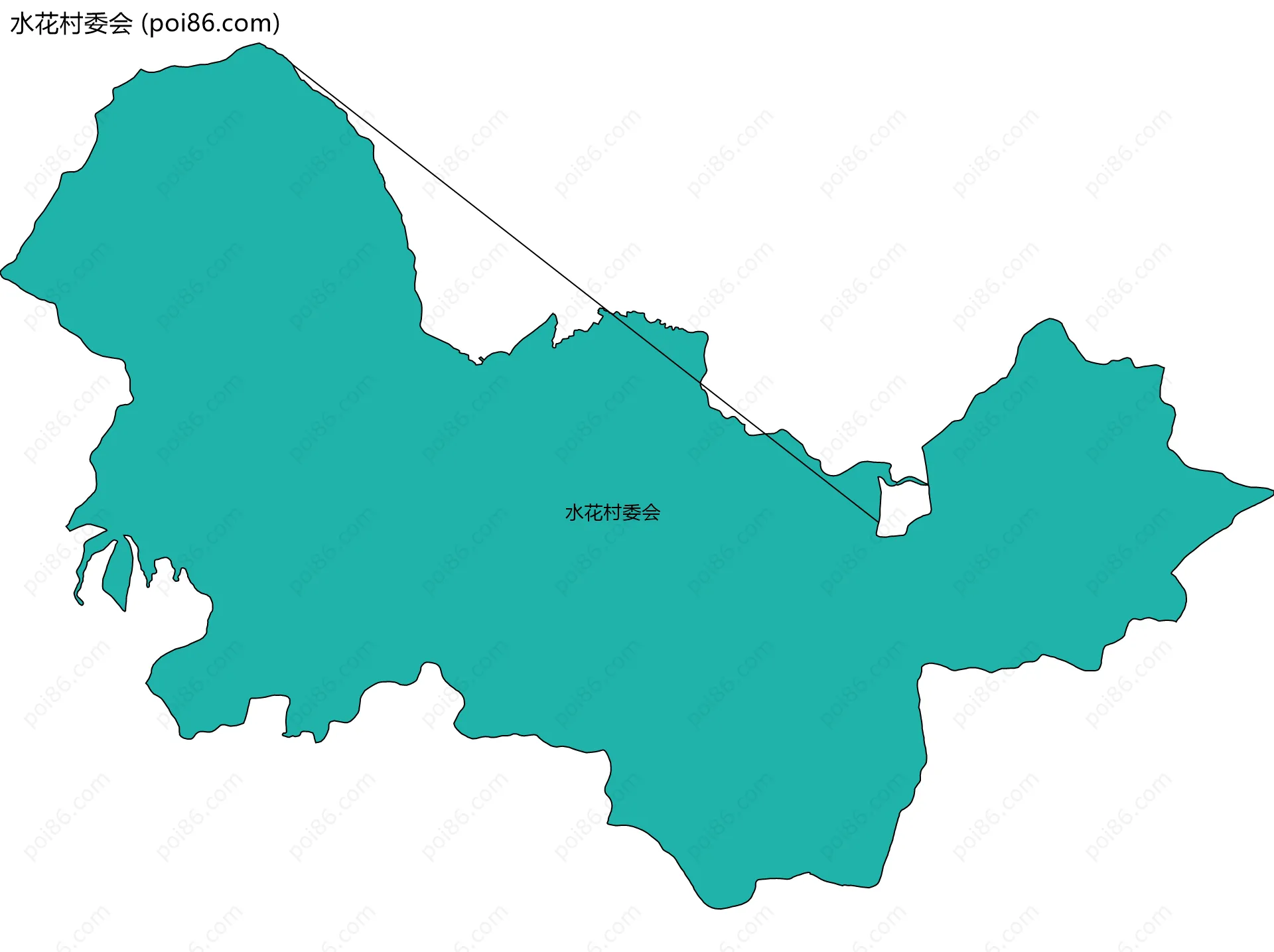 水花村委会边界地图