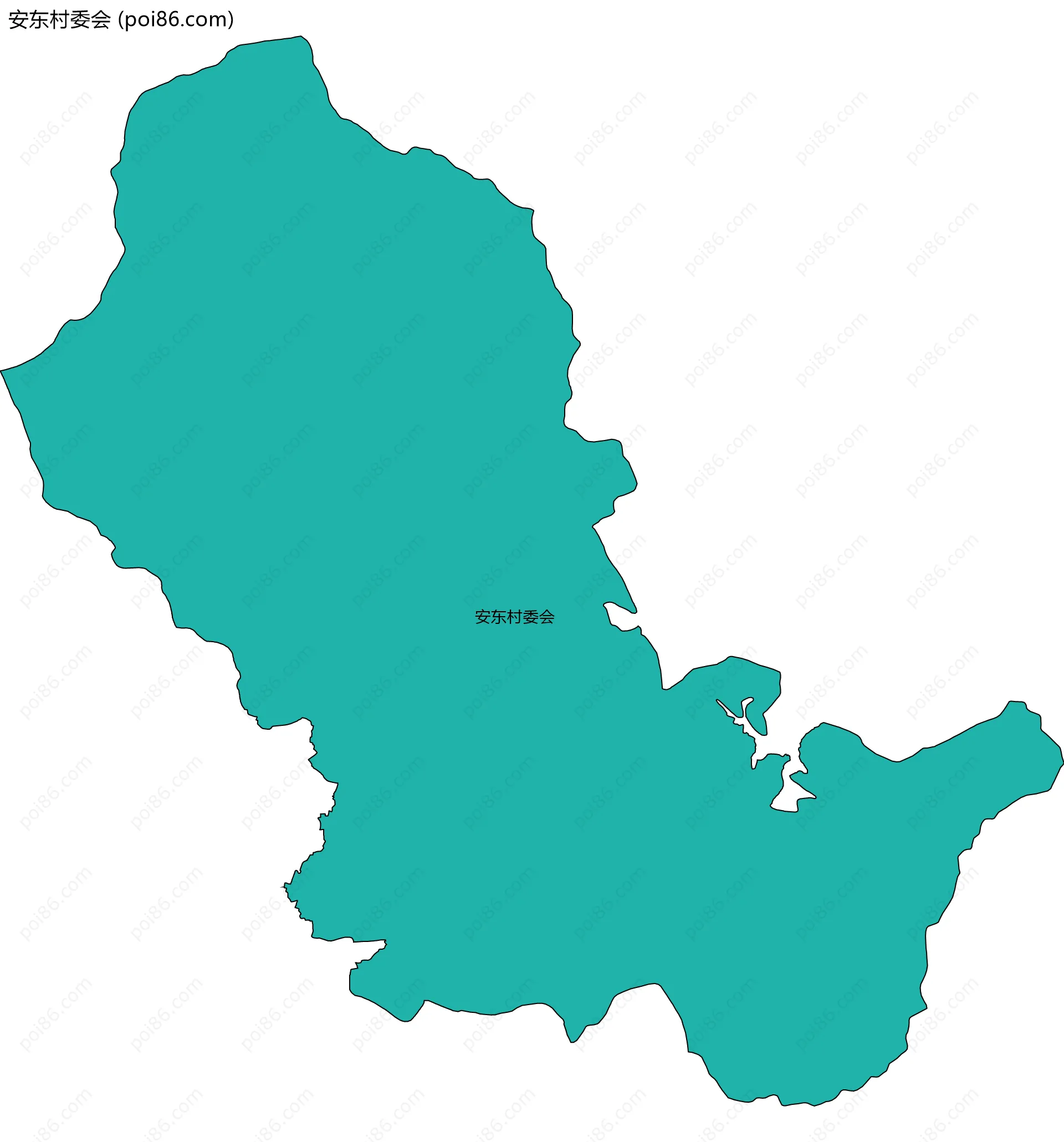 安东村委会边界地图