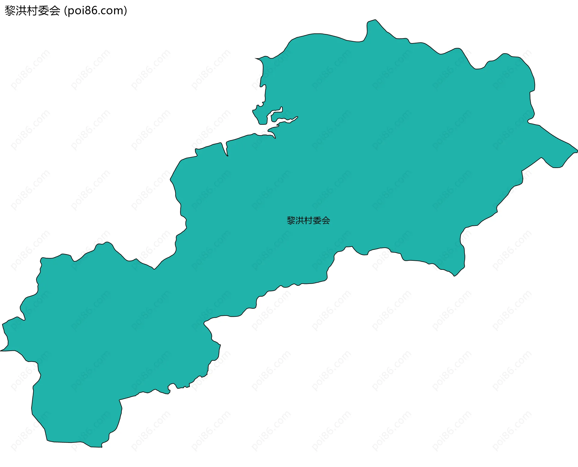 黎洪村委会边界地图