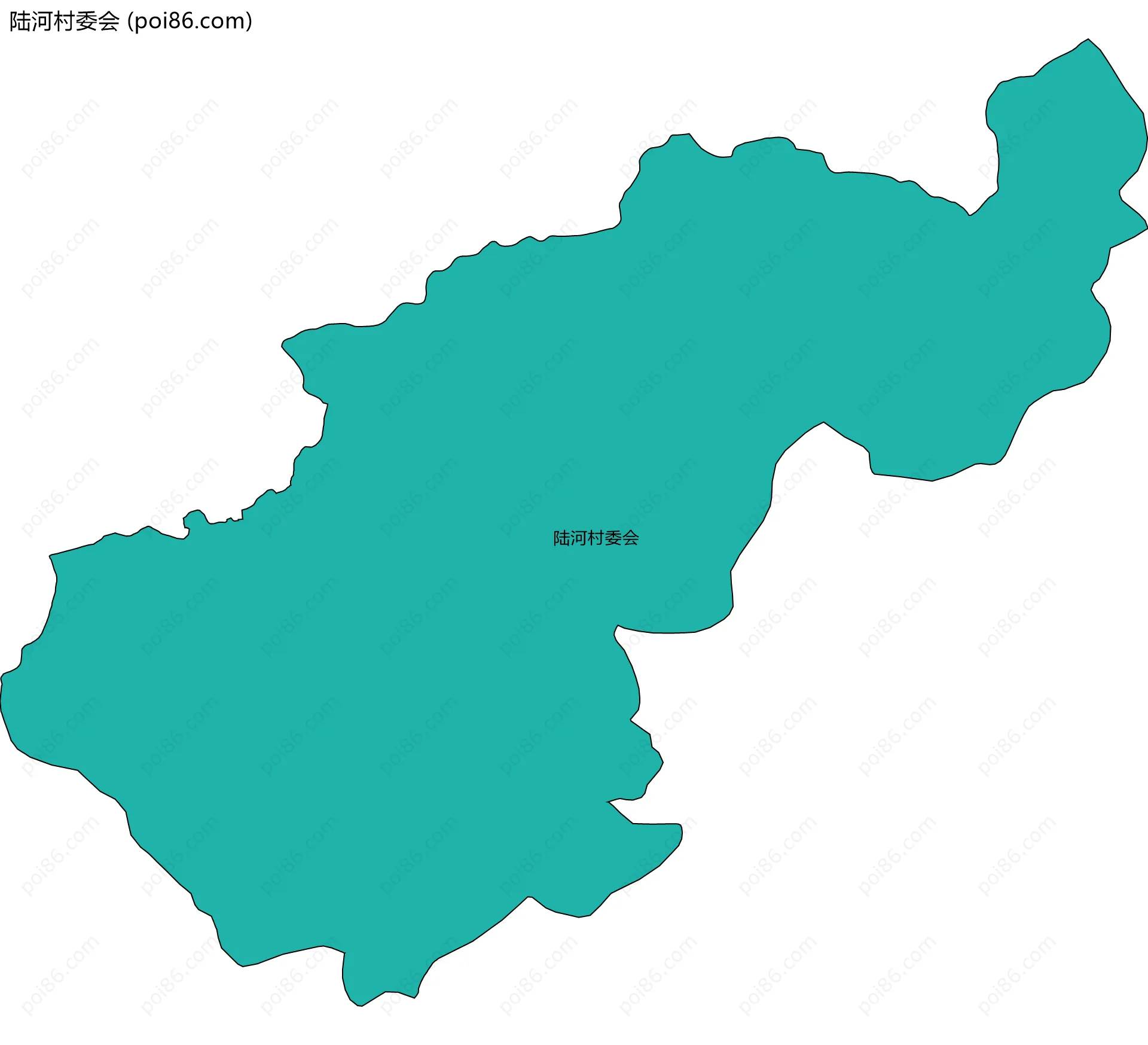 陆河村委会边界地图