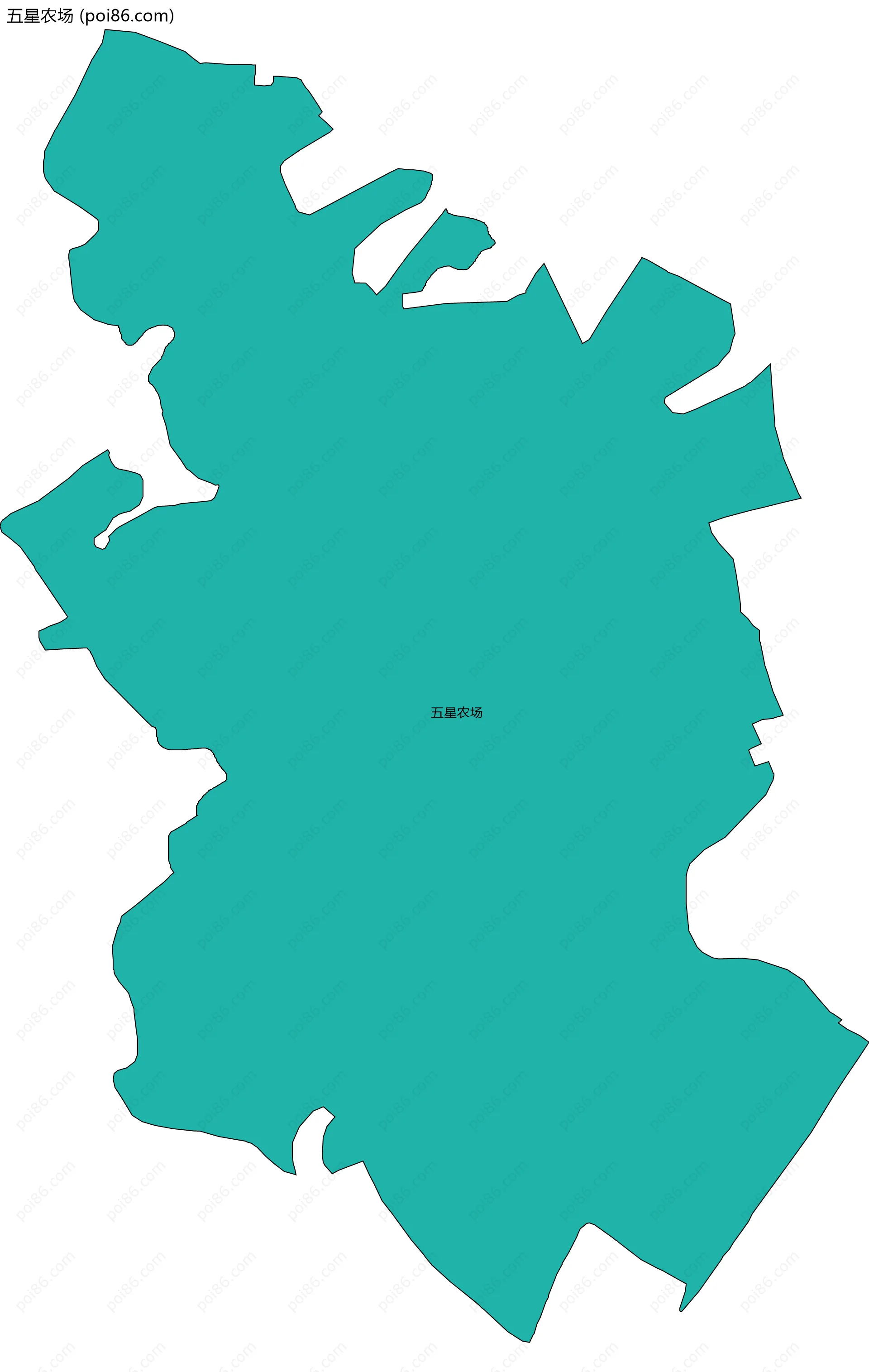 五星农场边界地图