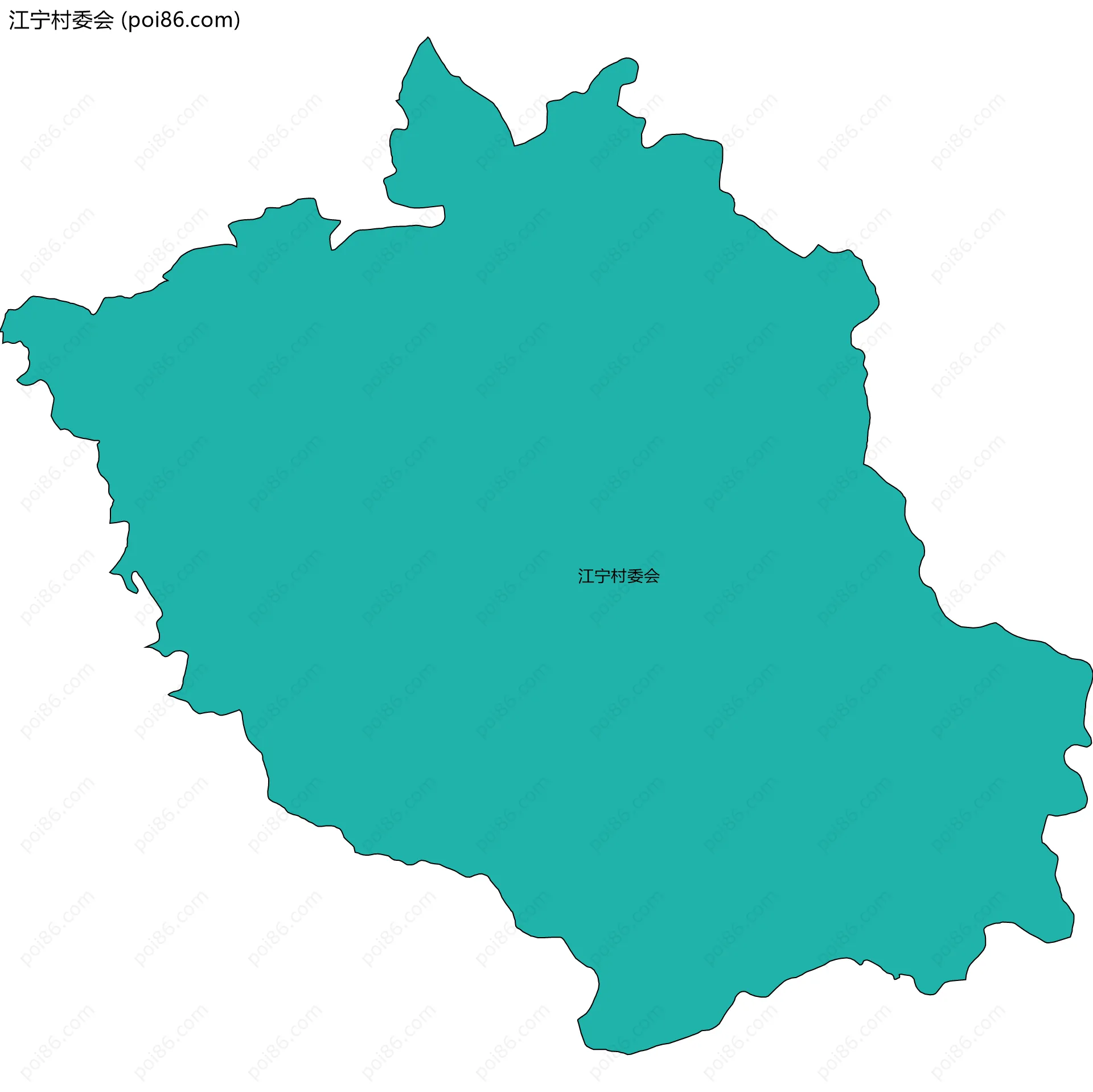 江宁村委会边界地图