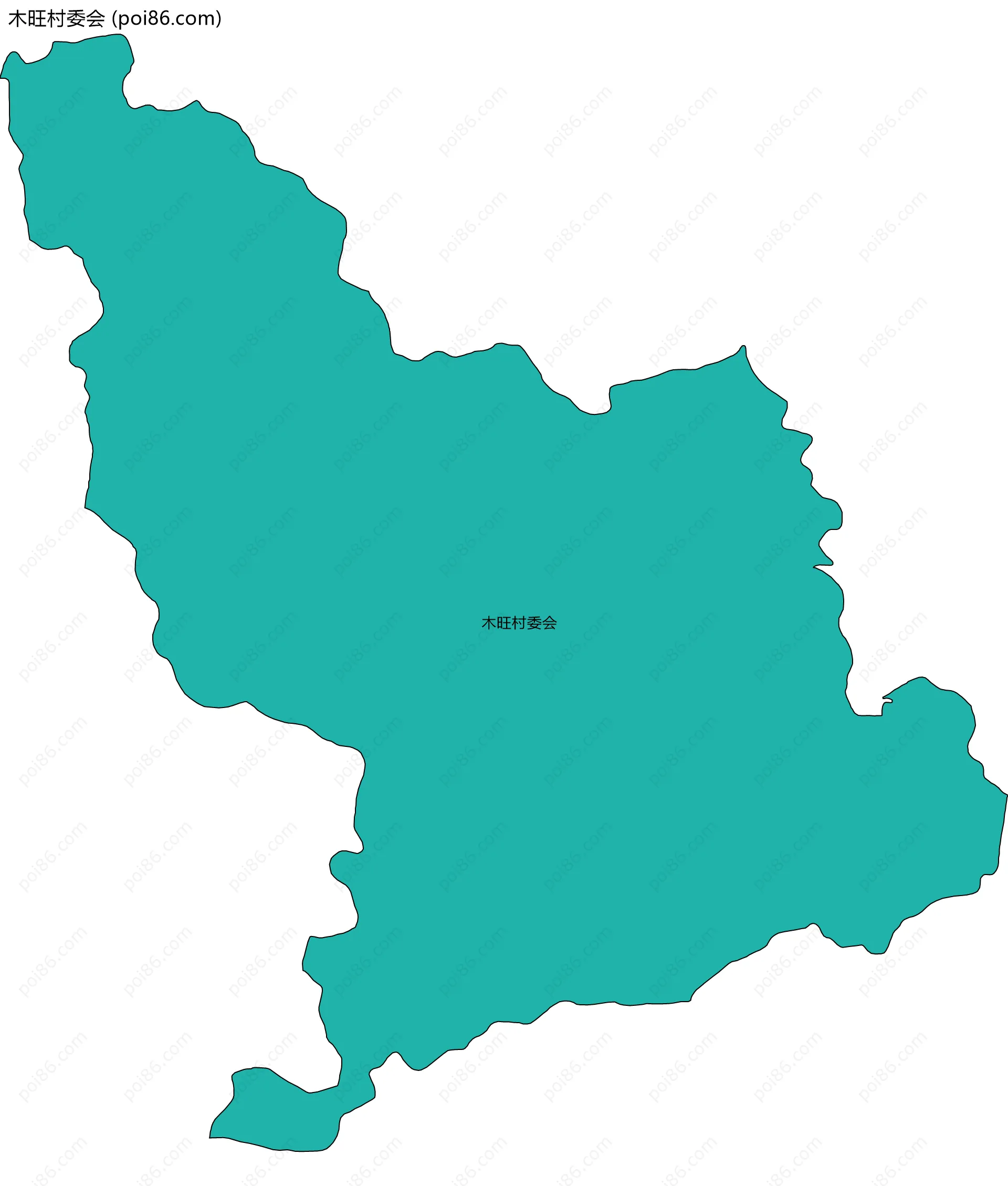 木旺村委会边界地图