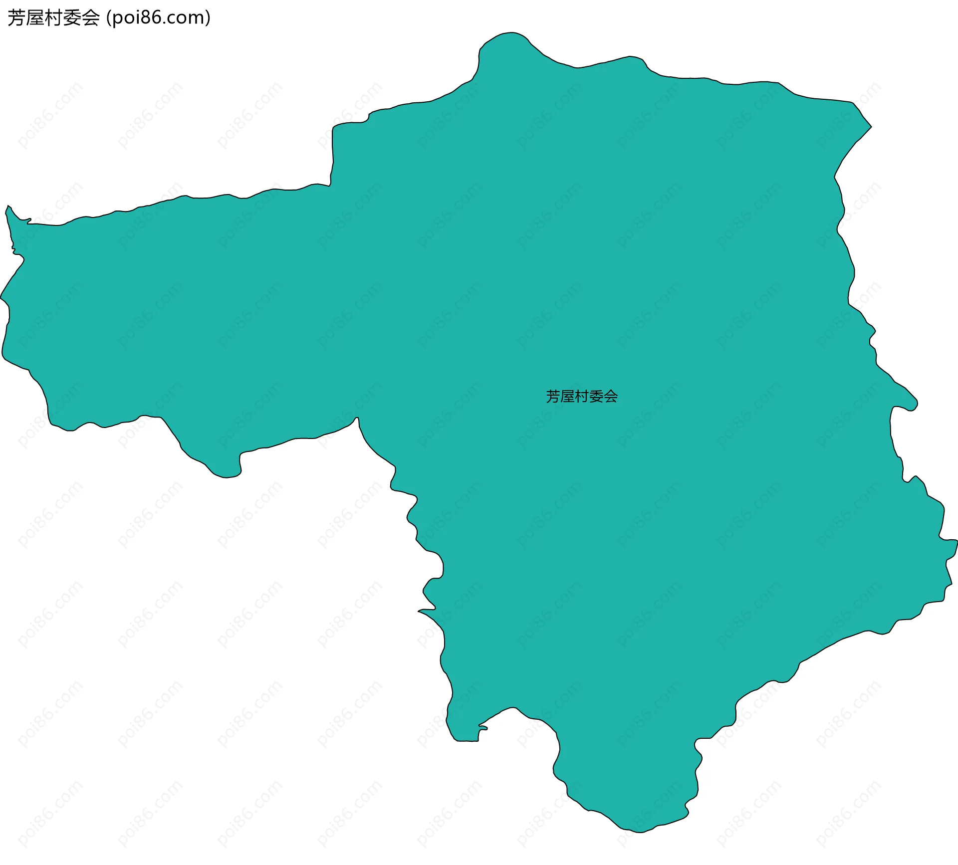 芳屋村委会边界地图