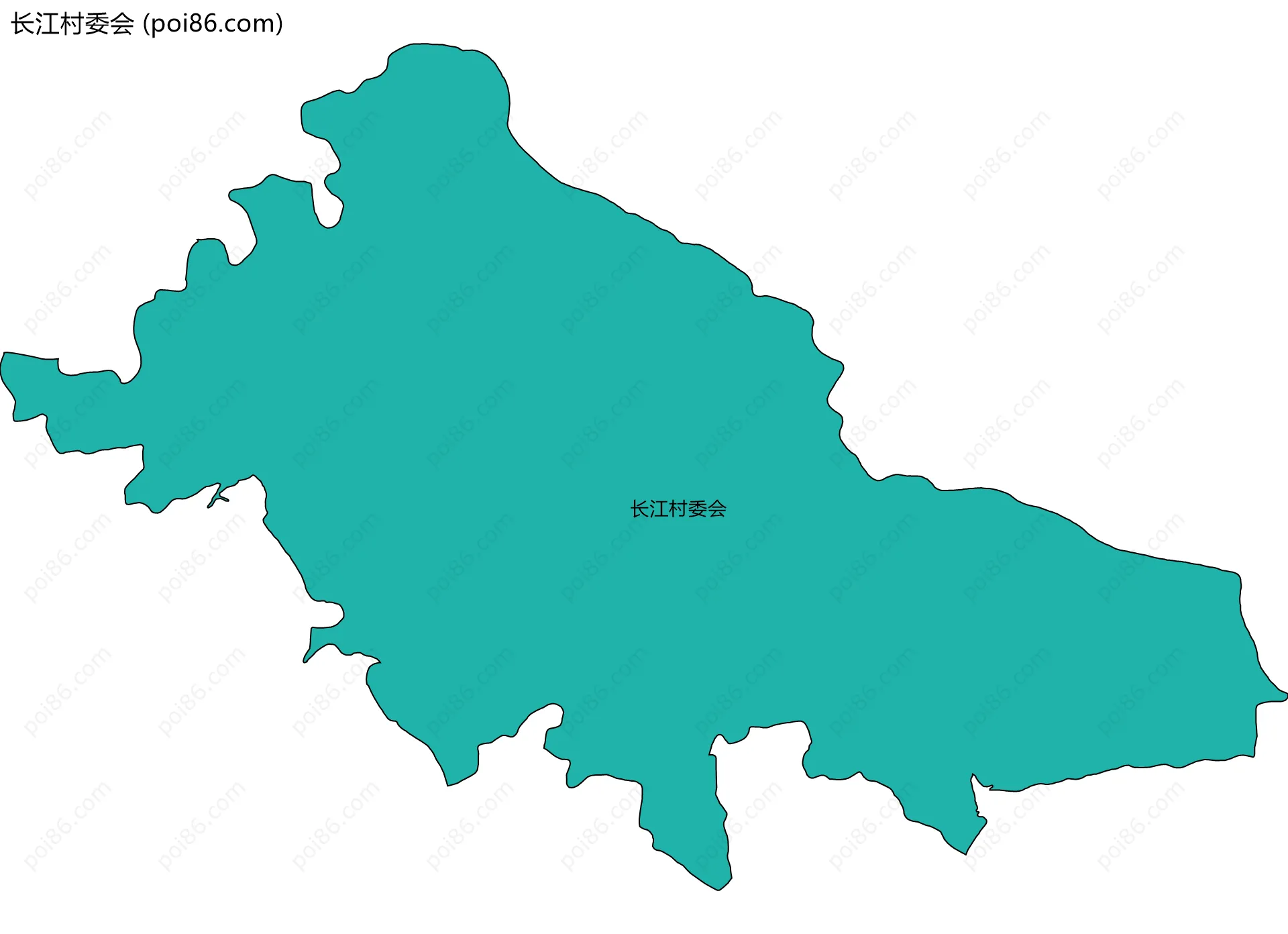 长江村委会边界地图