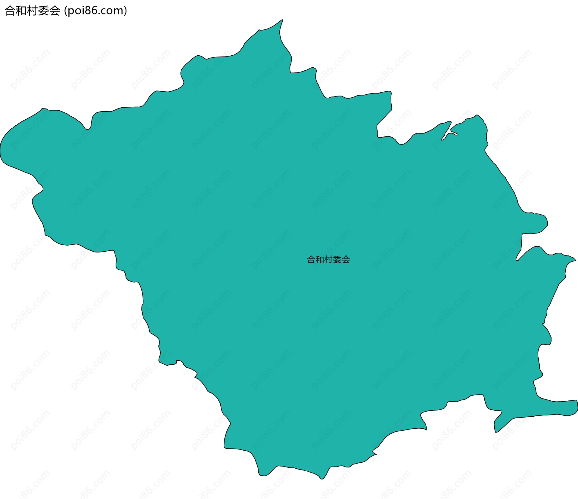 合和村委会边界地图
