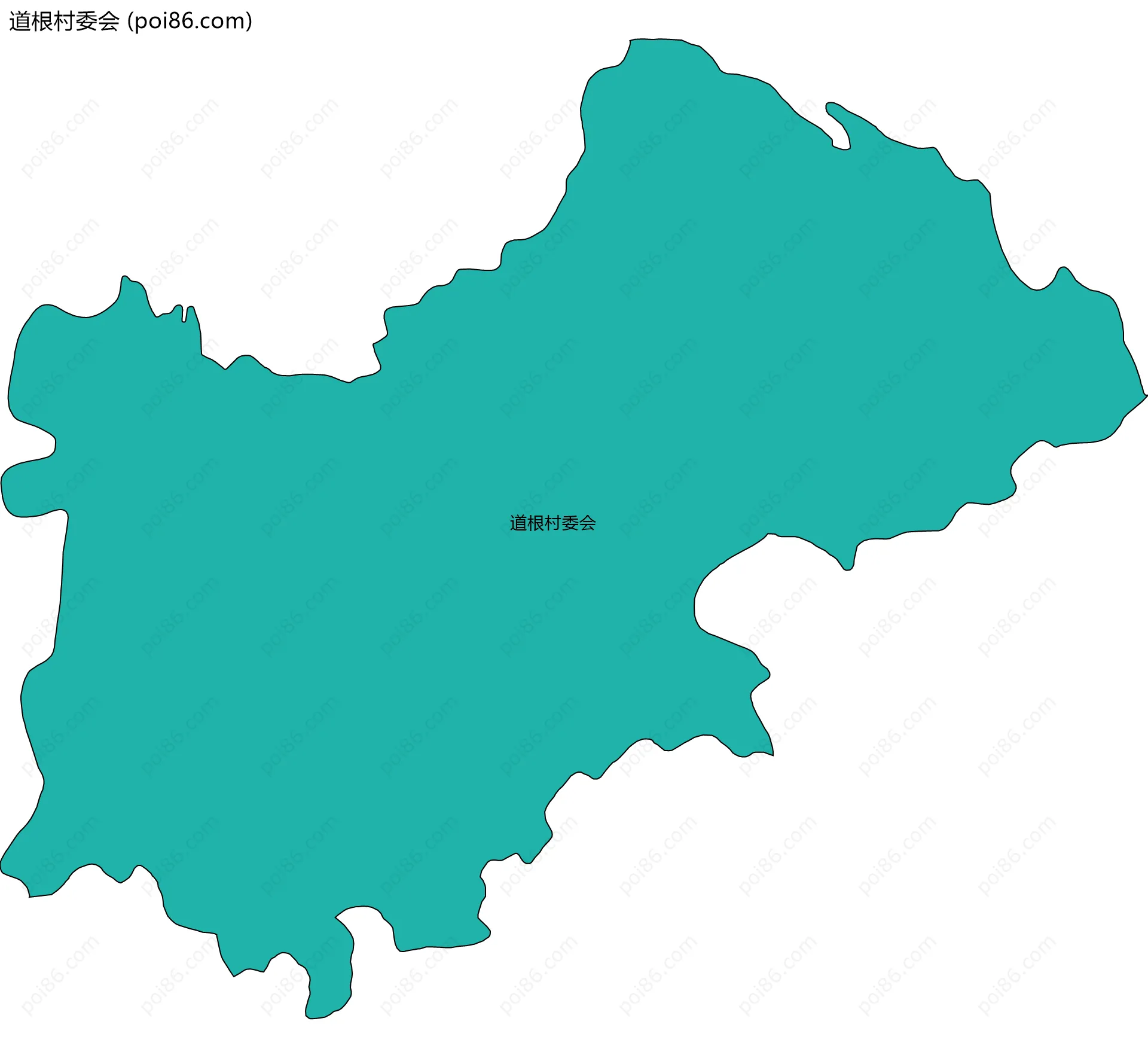 道根村委会边界地图