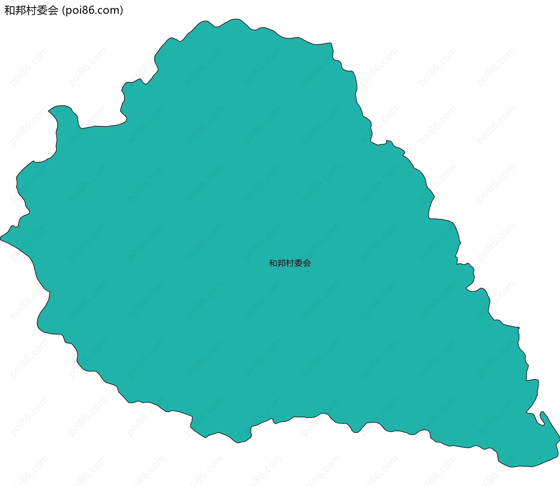 和邦村委会边界地图