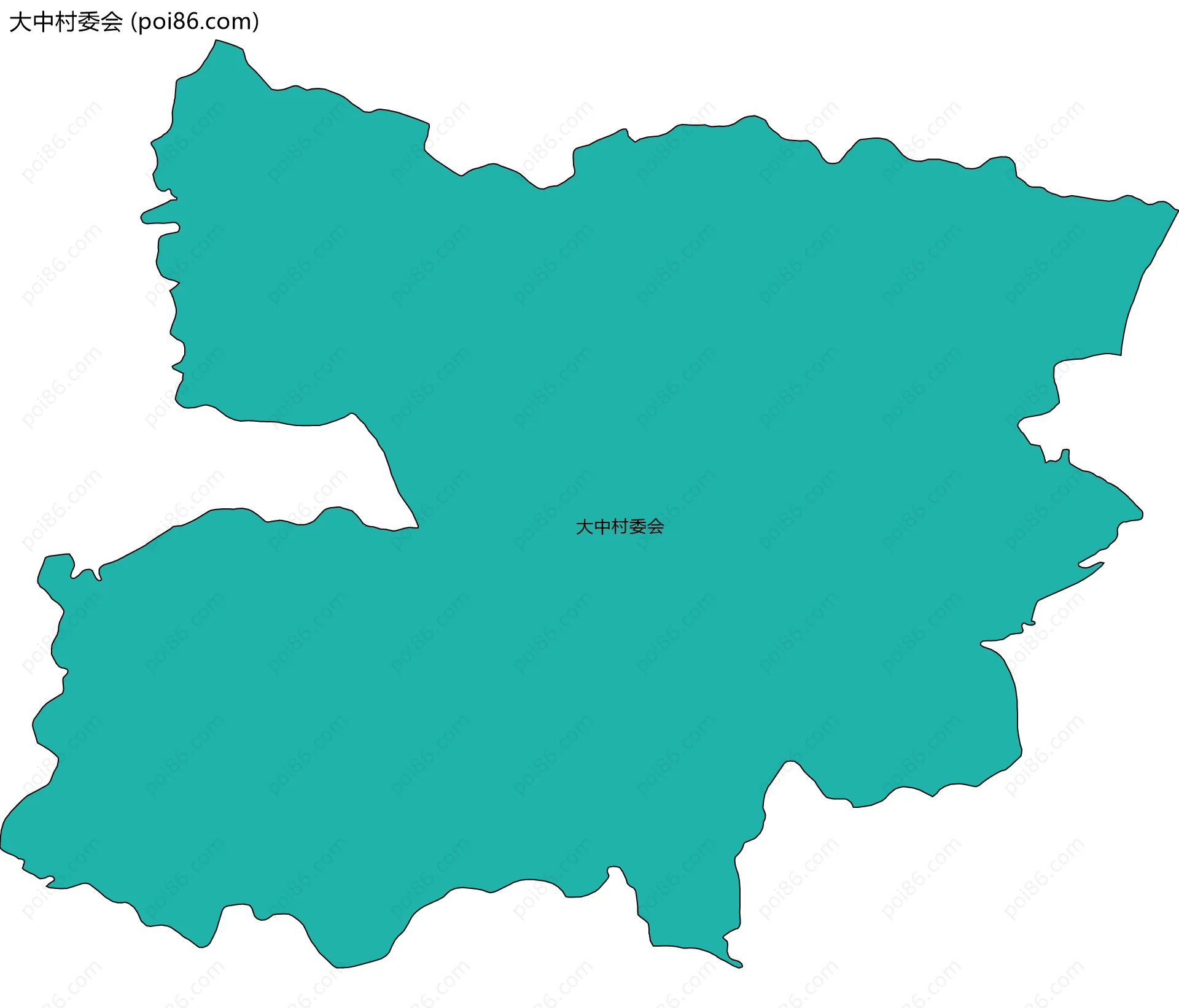 大中村委会边界地图