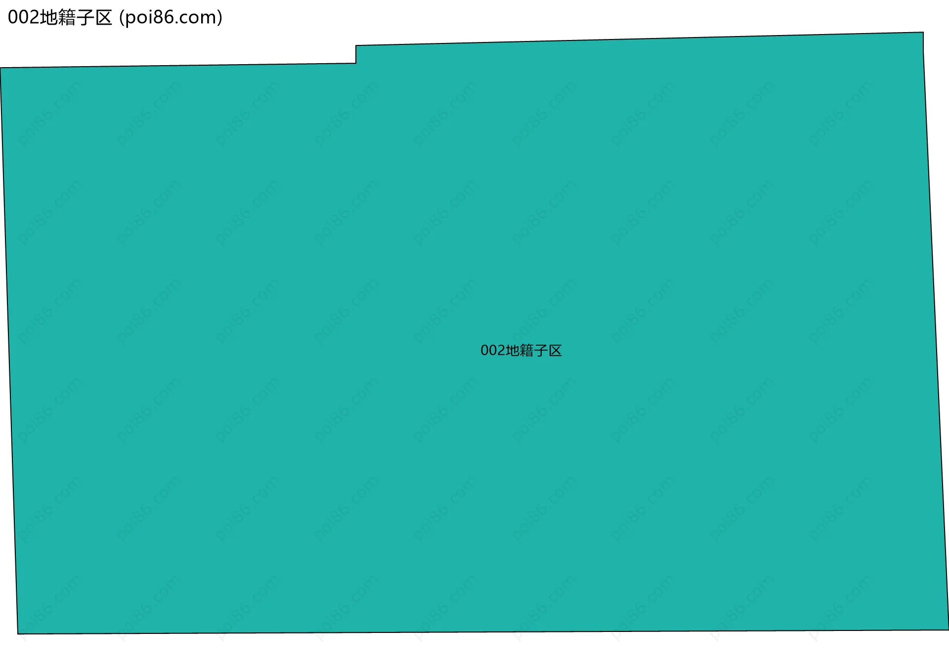 002地籍子区边界地图