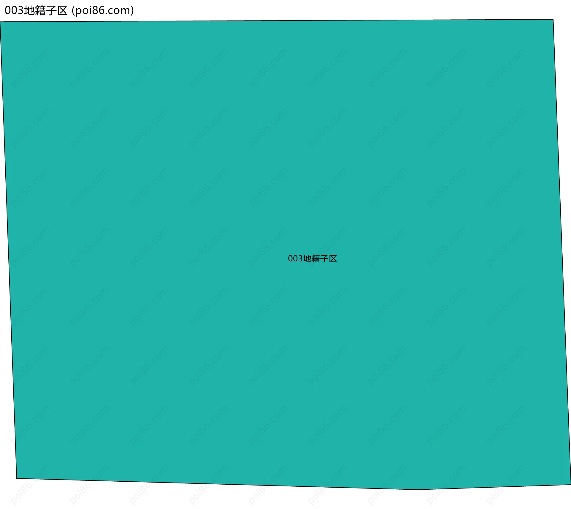 003地籍子区边界地图