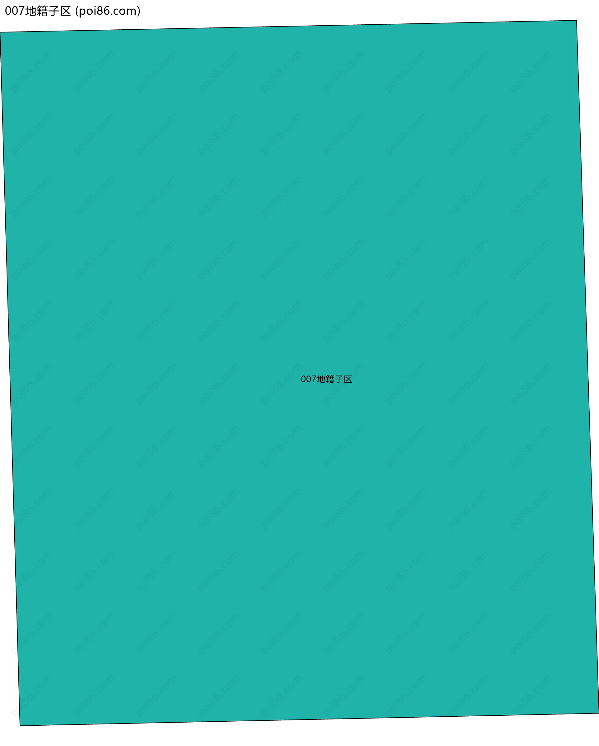 007地籍子区边界地图