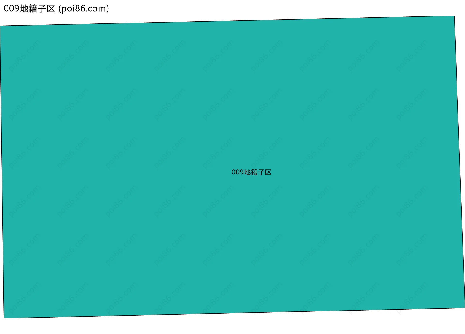 009地籍子区边界地图