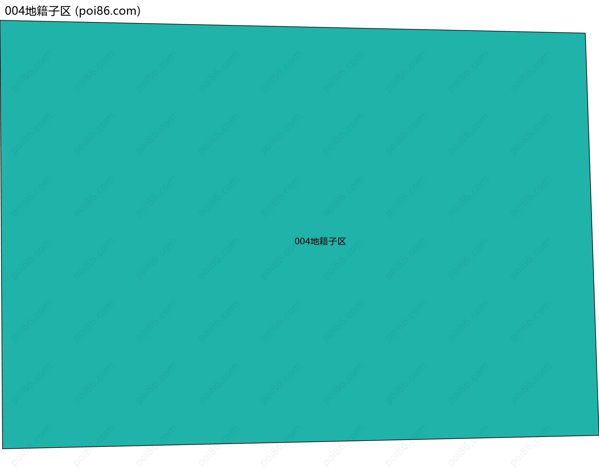 004地籍子区边界地图