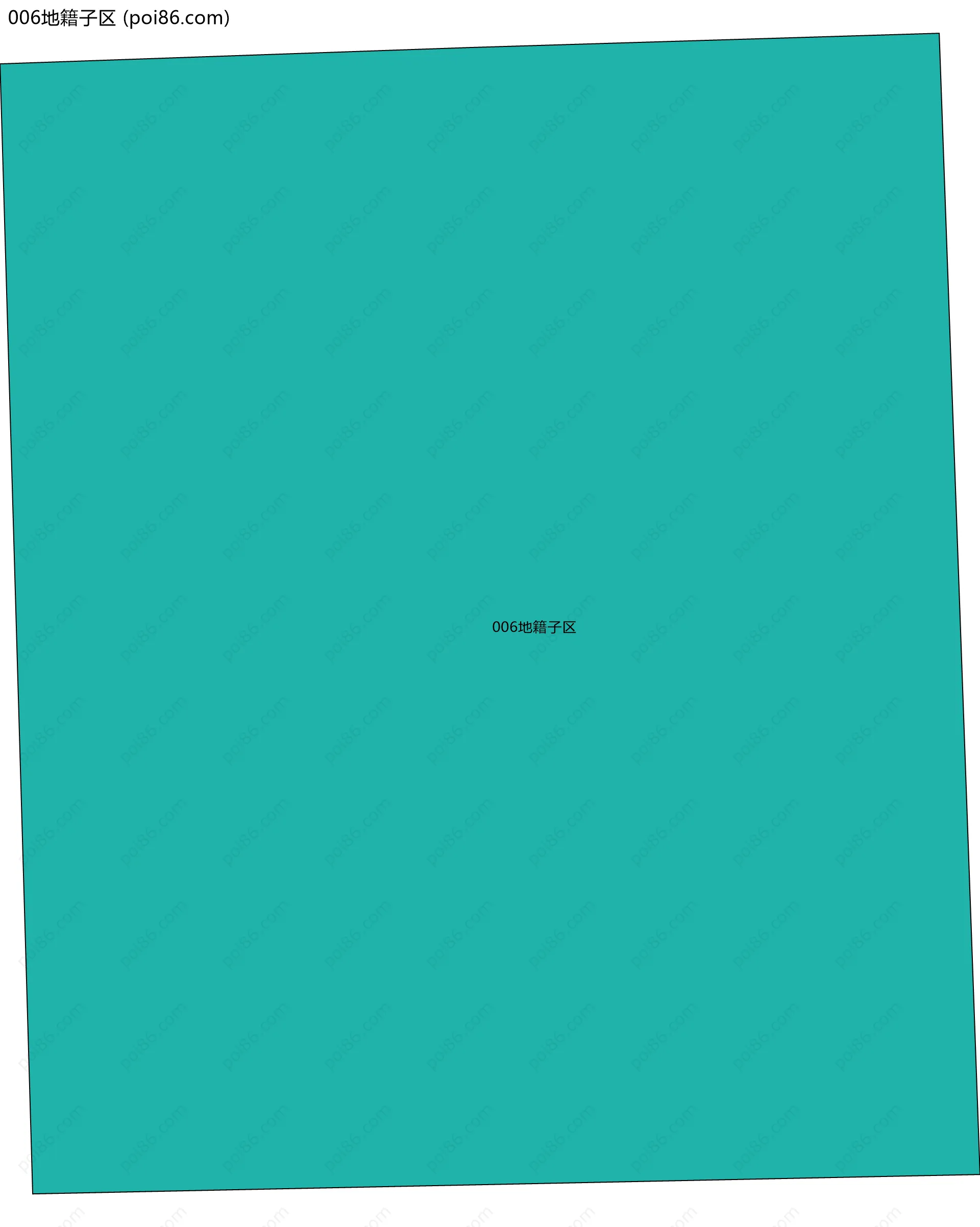 006地籍子区边界地图