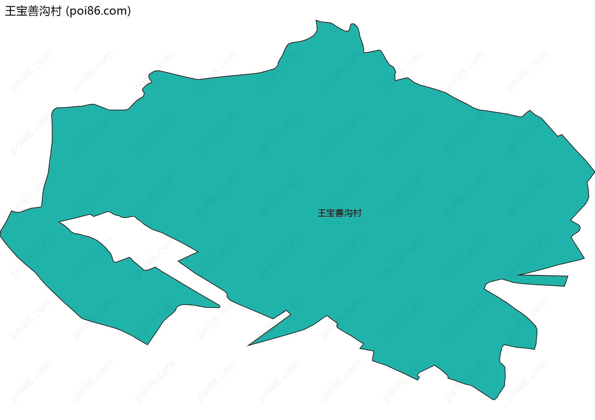 王宝善沟村边界地图