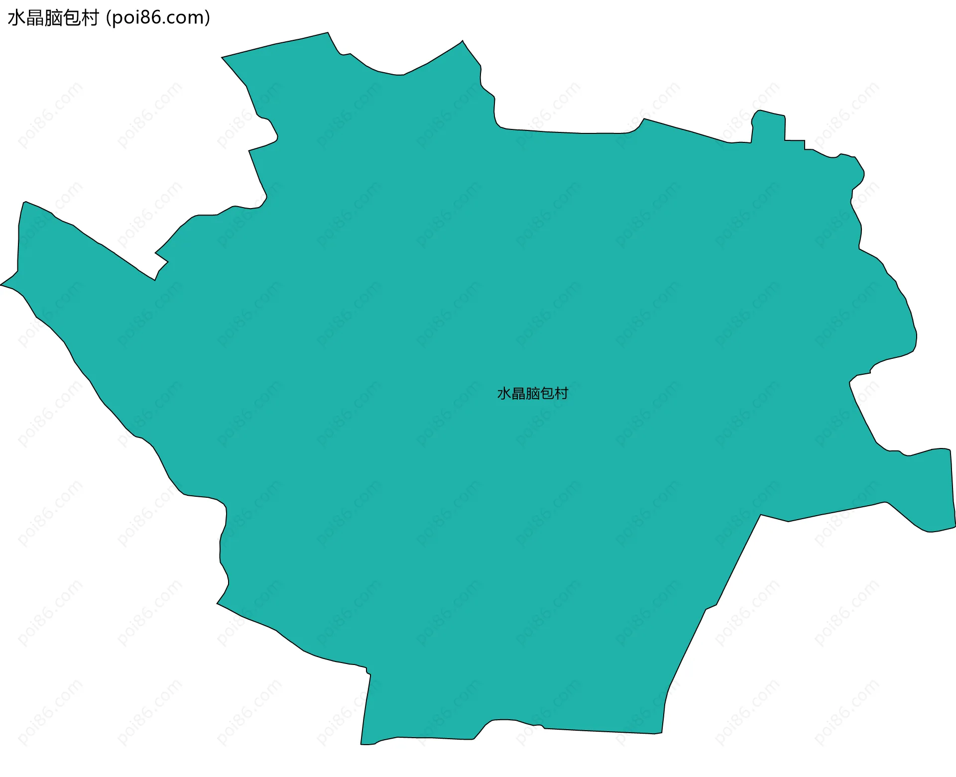 水晶脑包村边界地图