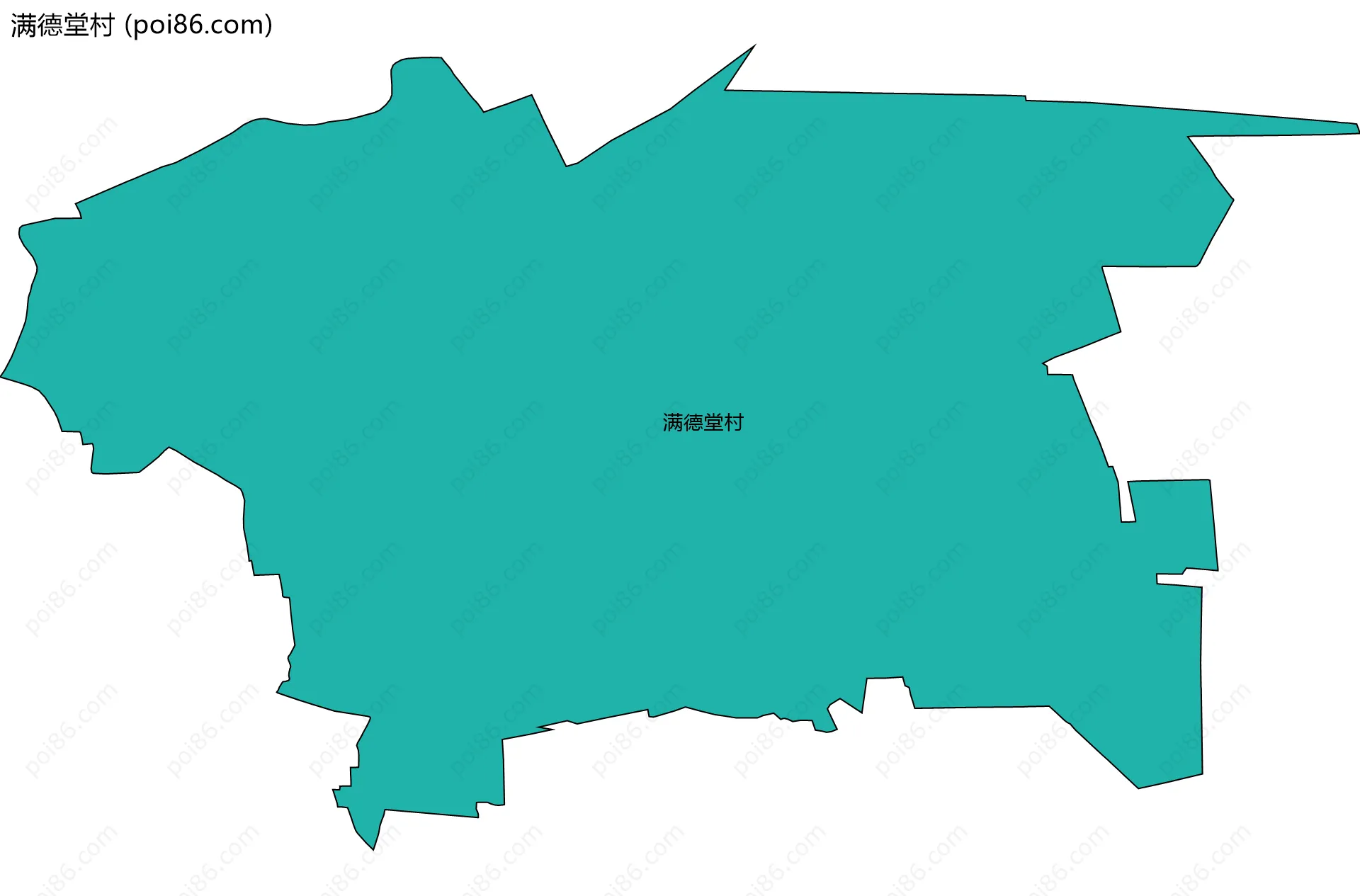 满德堂村边界地图