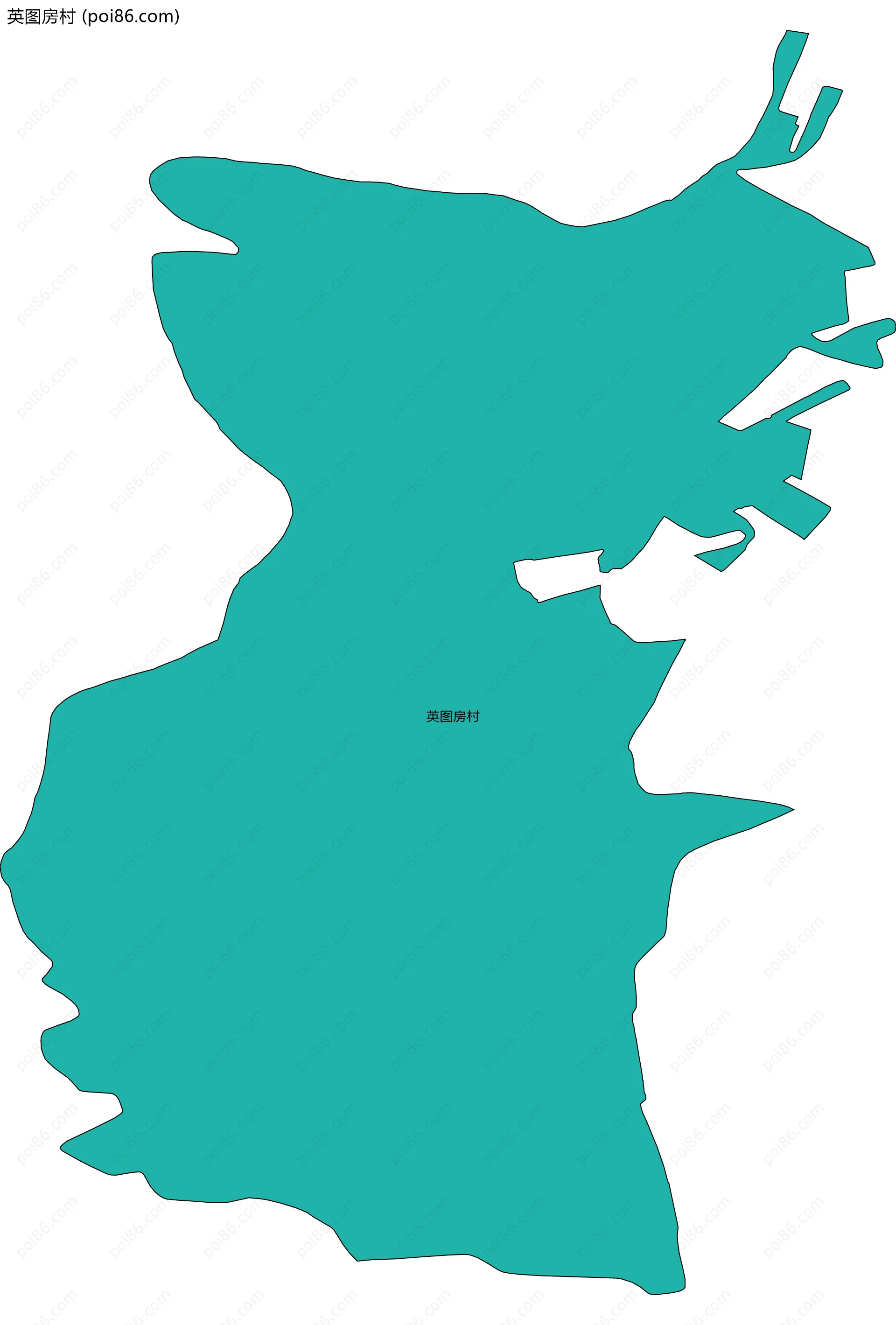 英图房村边界地图