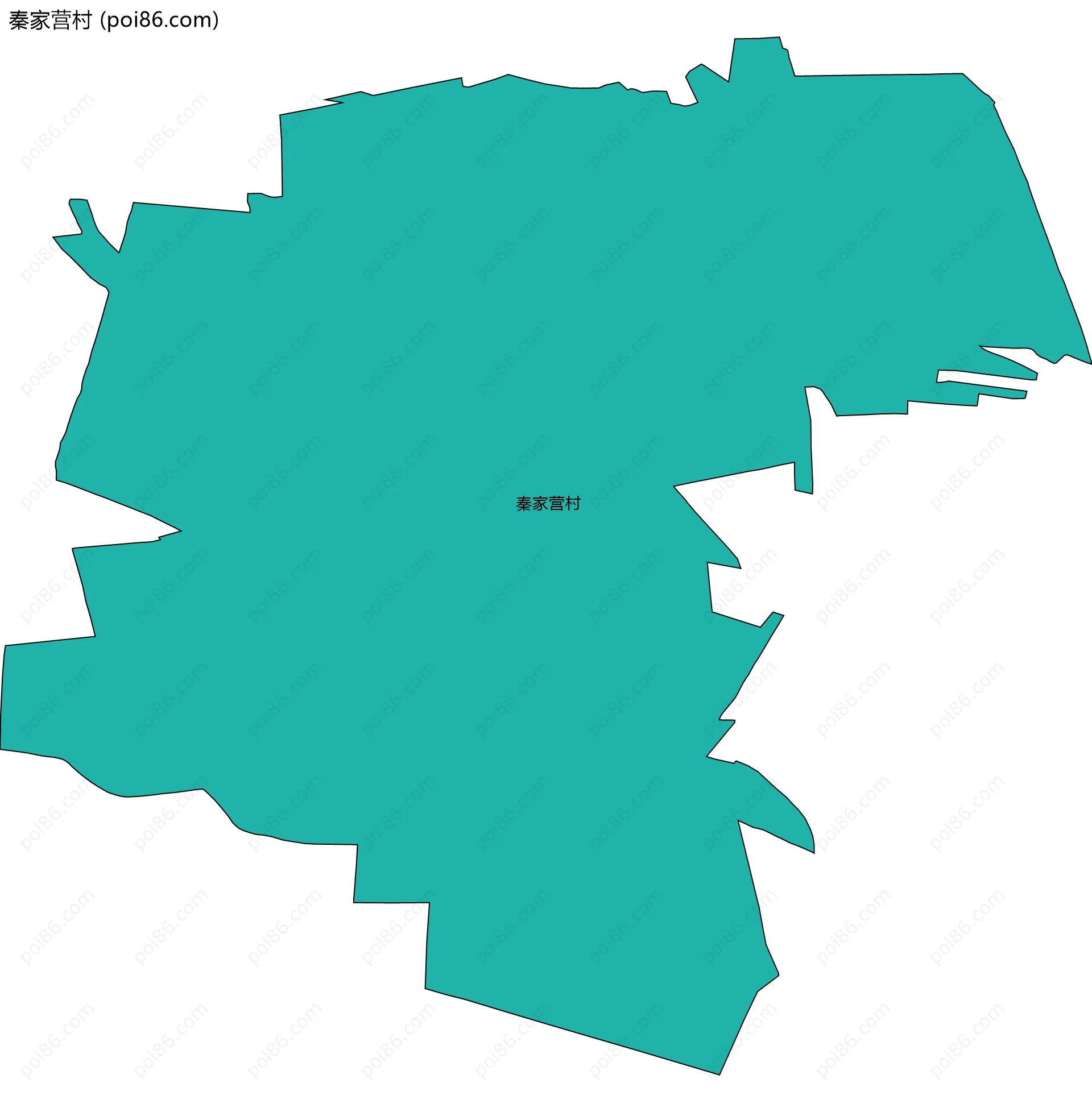 秦家营村边界地图