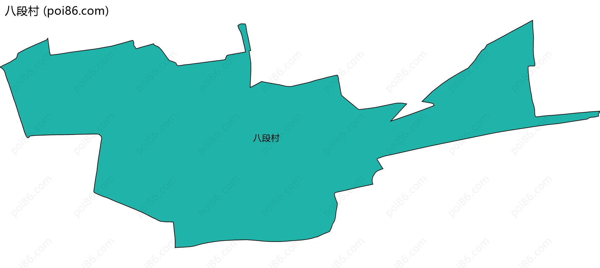八段村边界地图