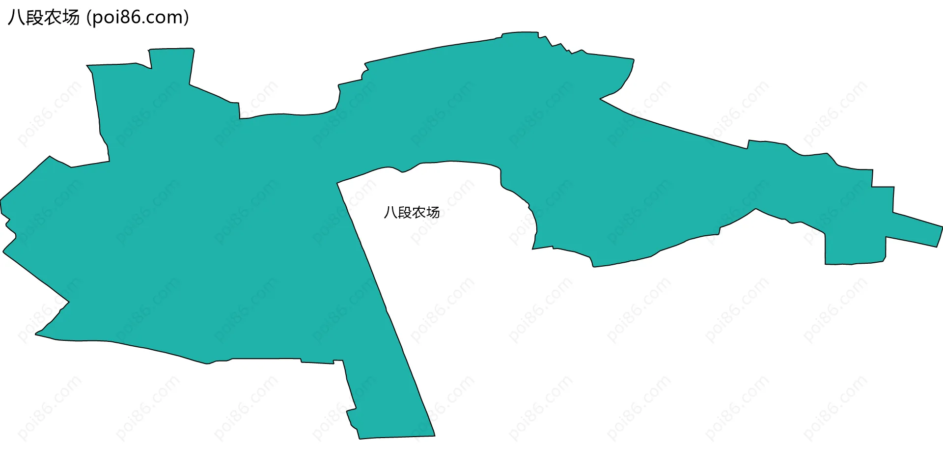 八段农场边界地图