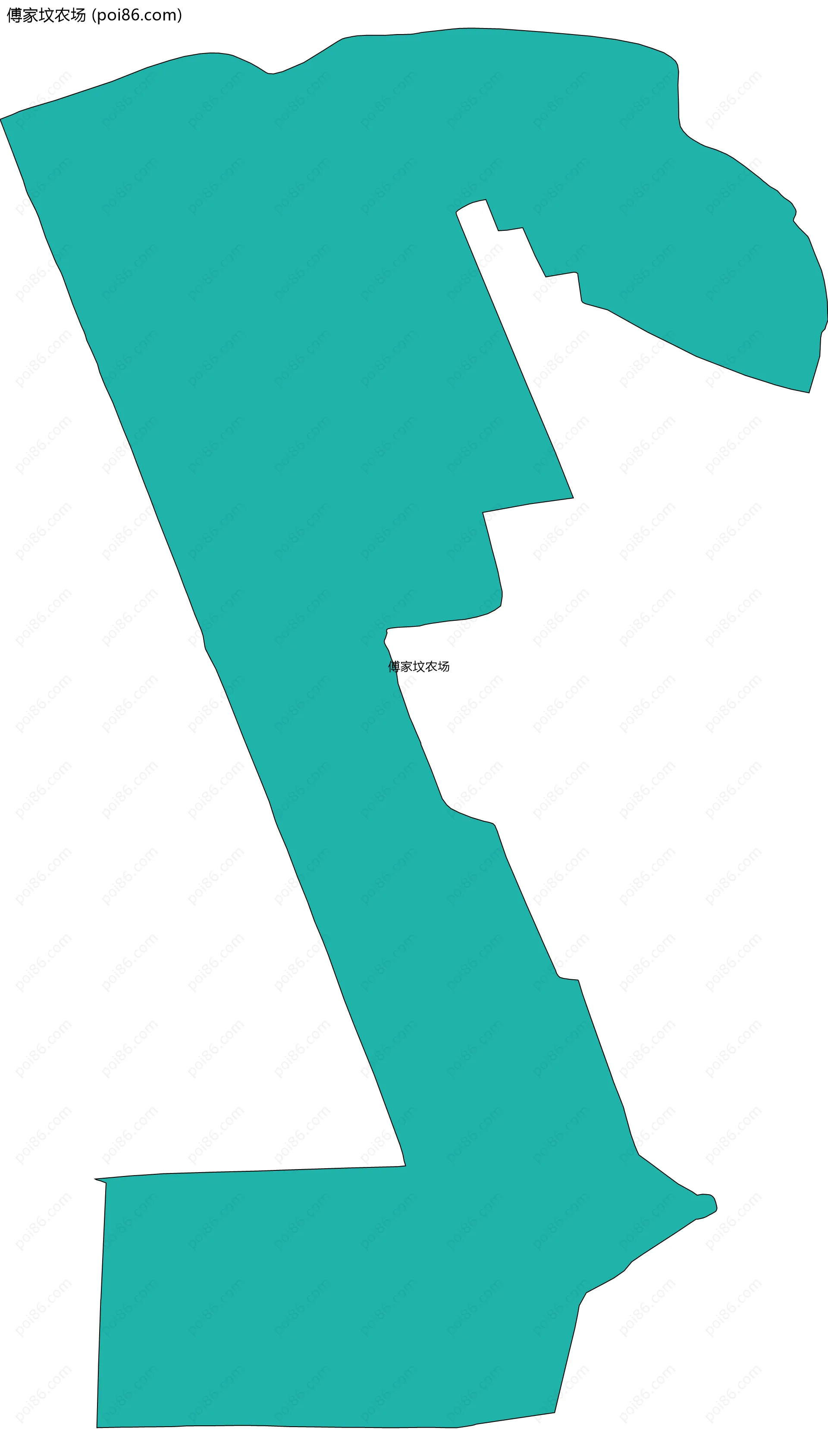 傅家坟农场边界地图