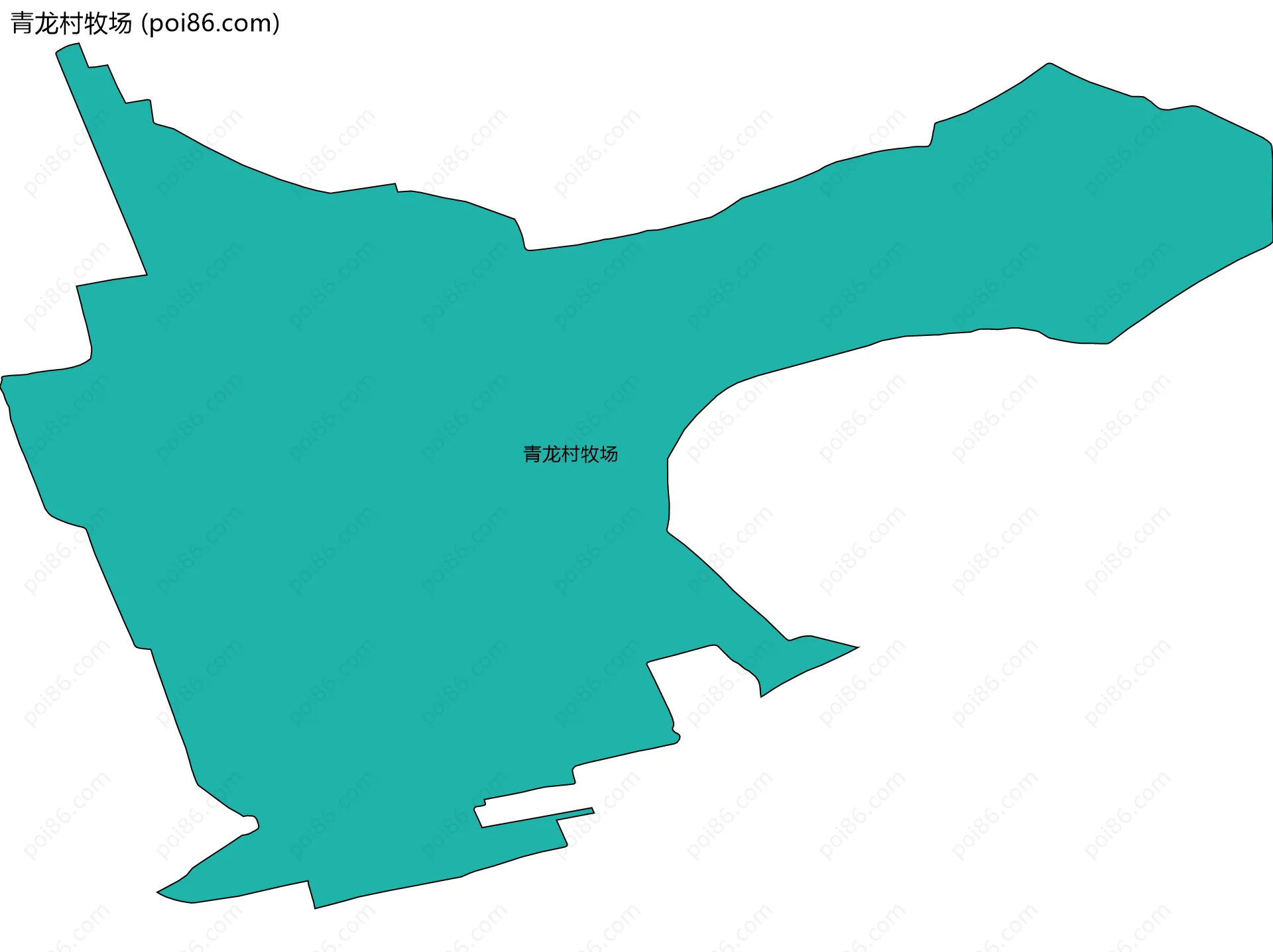 青龙村牧场边界地图