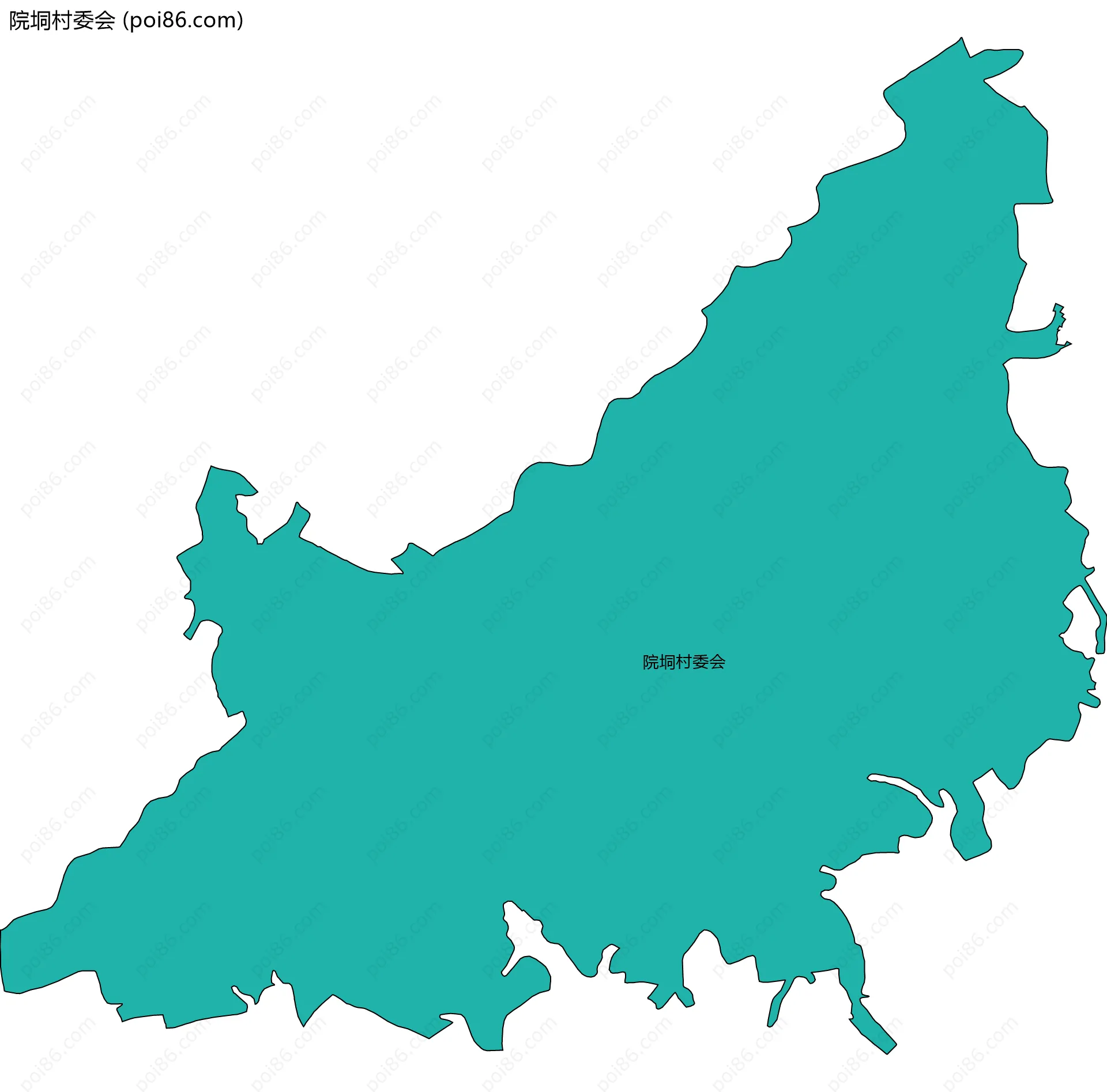院垌村委会边界地图