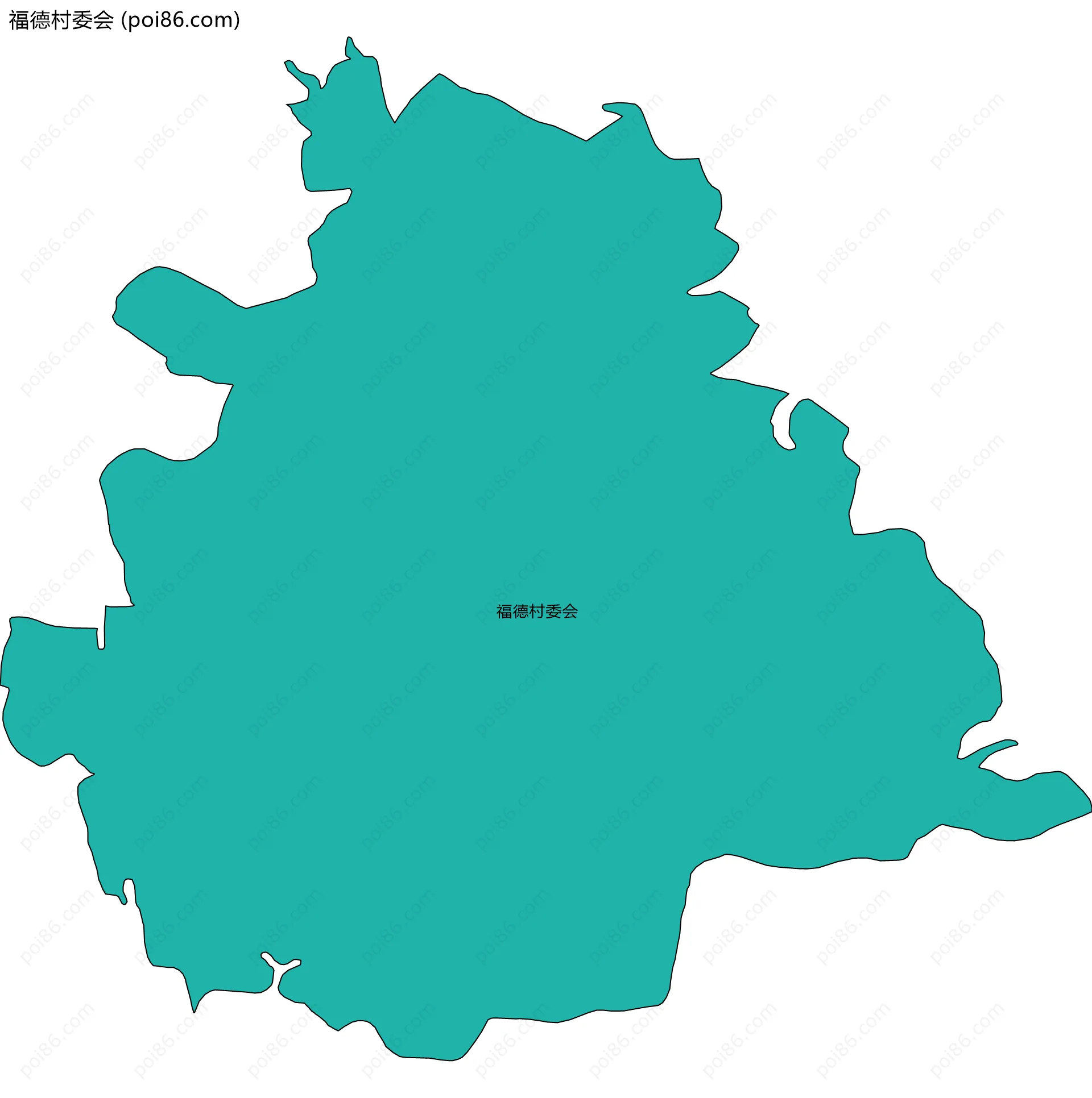 福德村委会边界地图