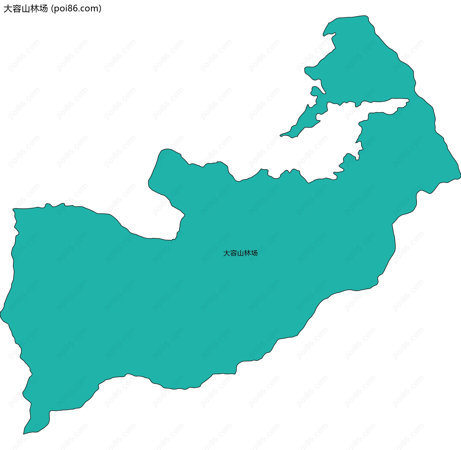大容山林场边界地图