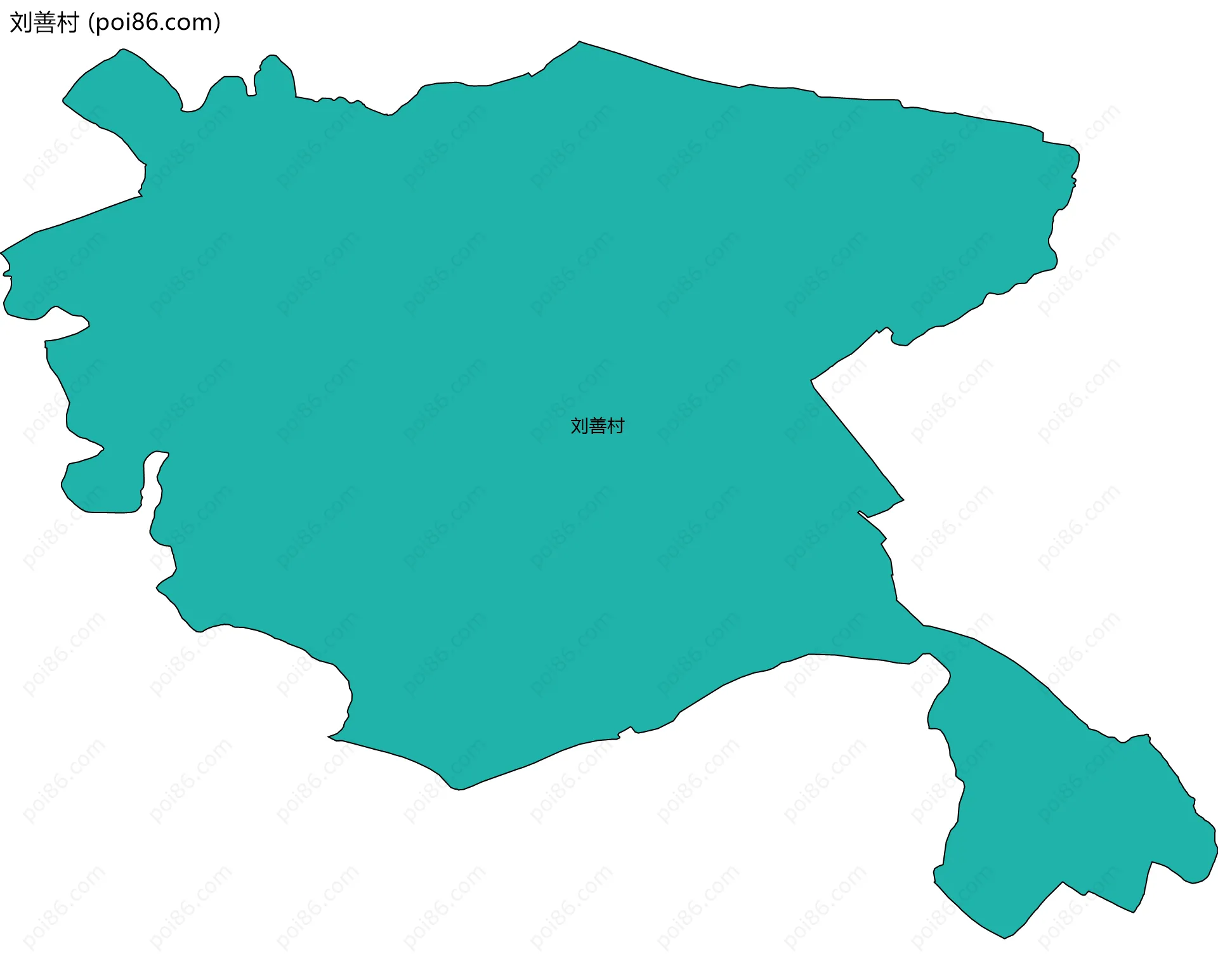 刘善村边界地图