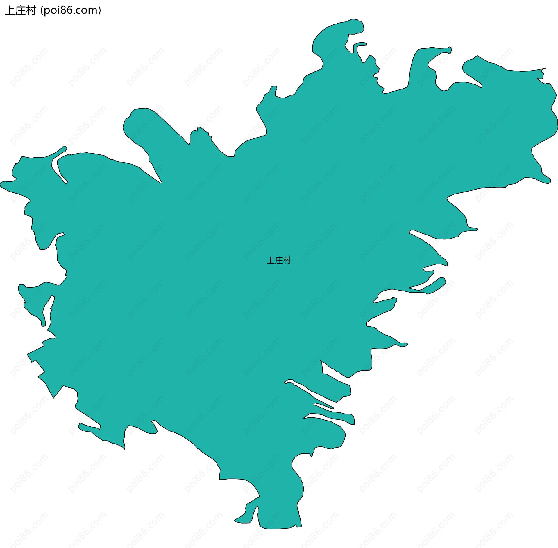 上庄村边界地图