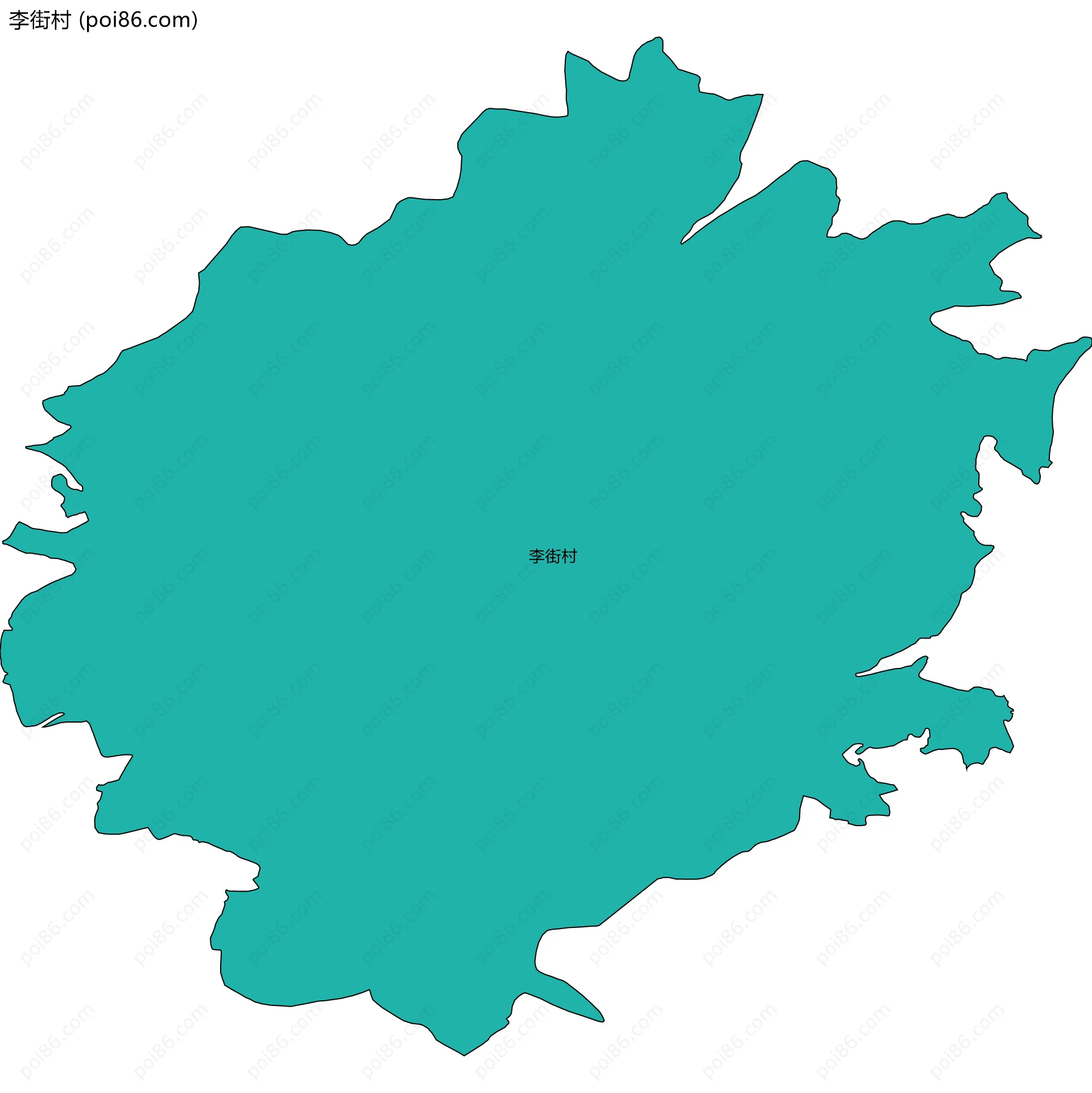 李街村边界地图