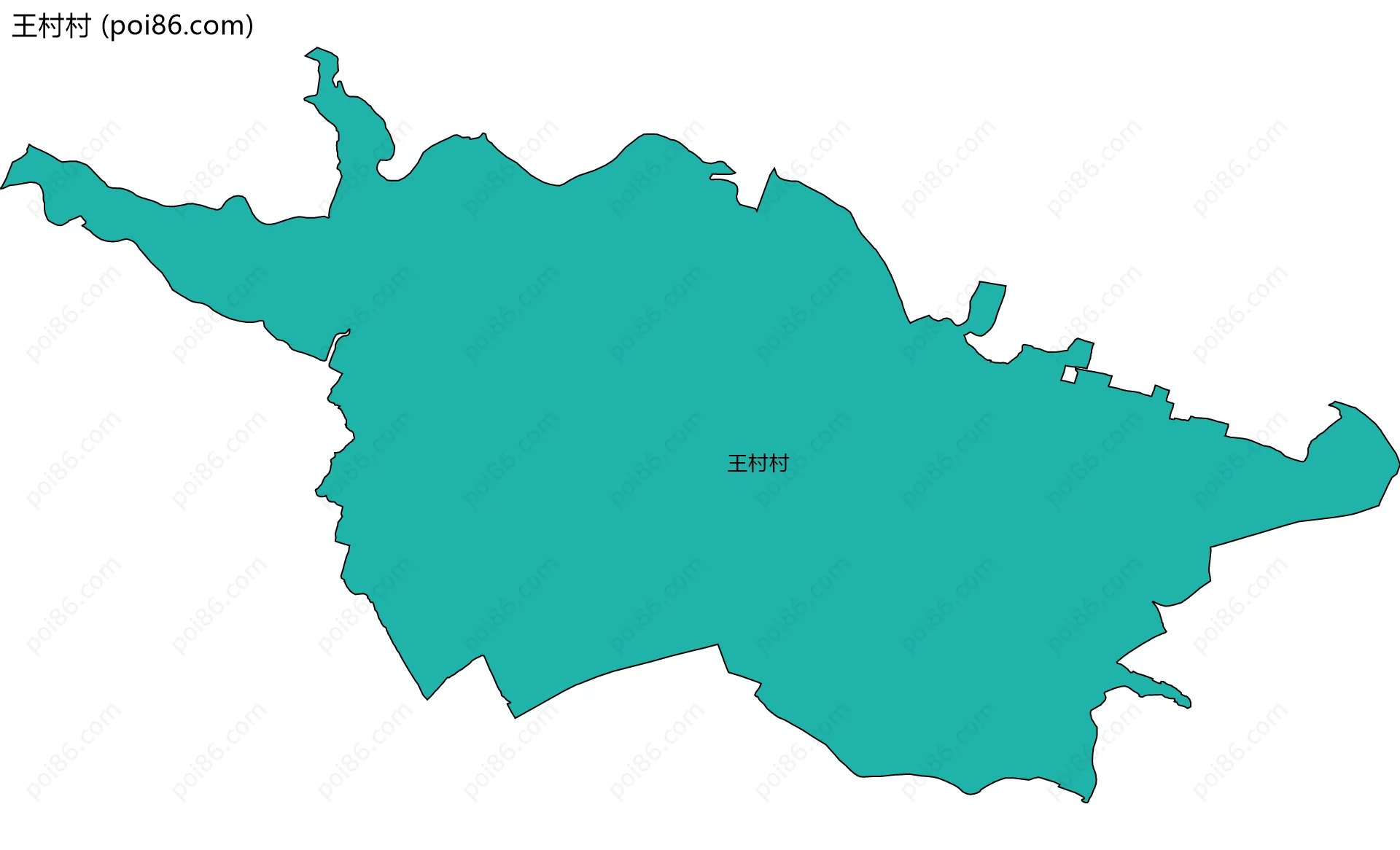 王村村边界地图