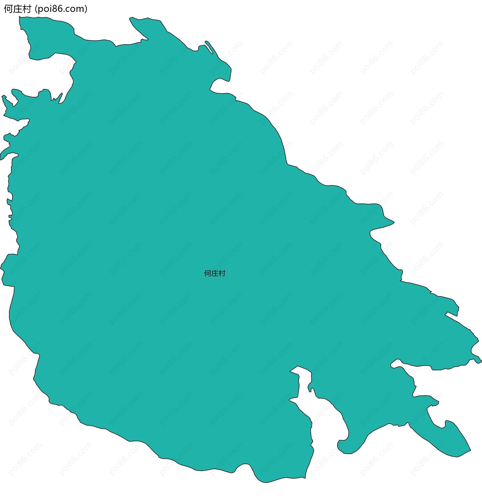 何庄村边界地图