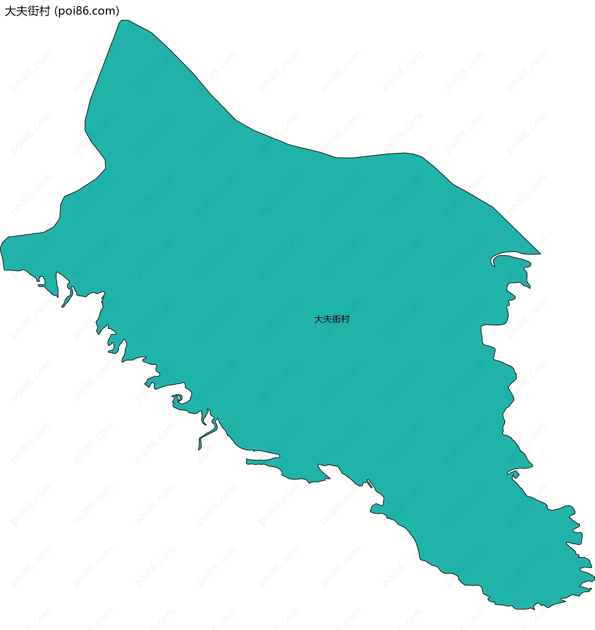 大夫街村边界地图
