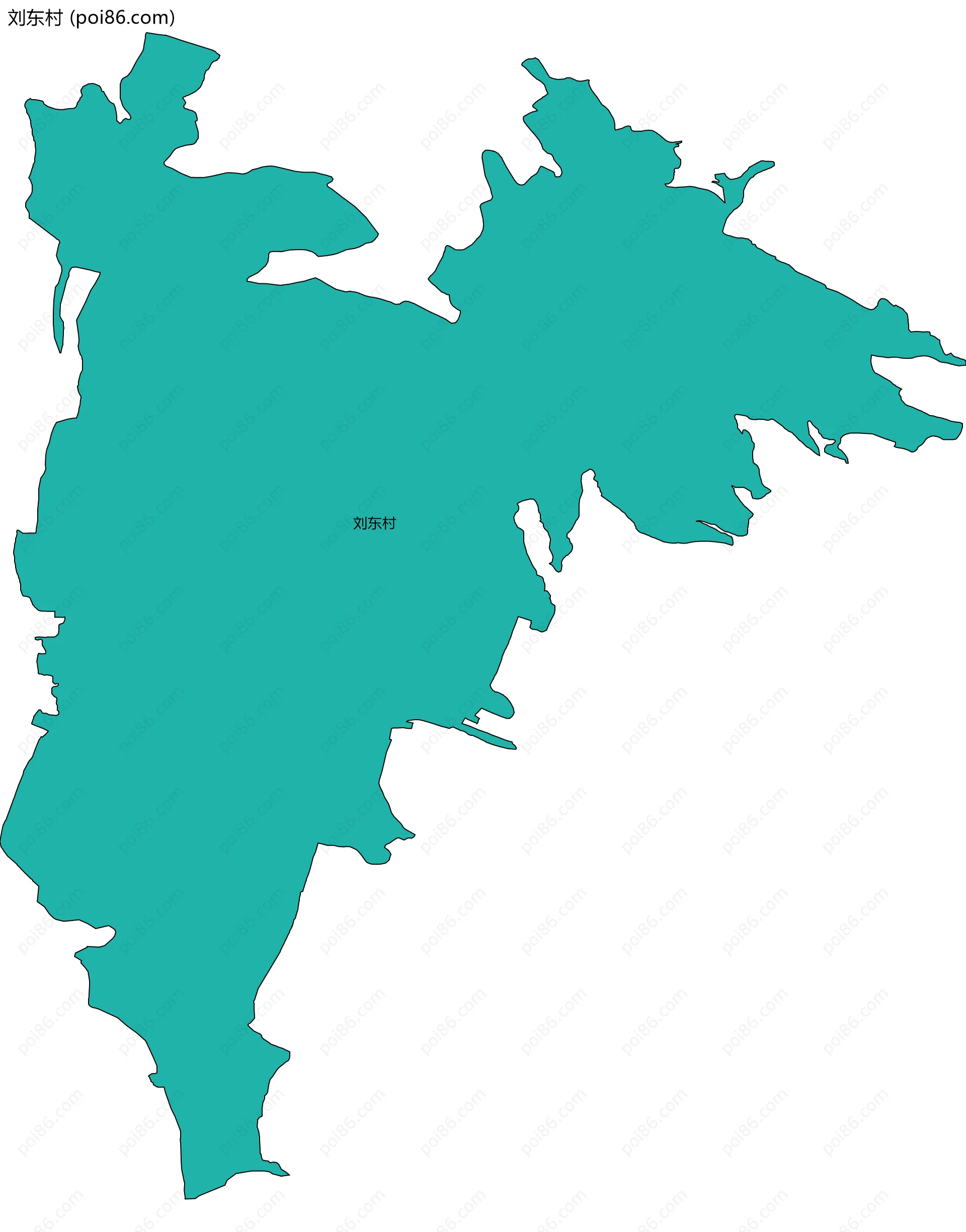 刘东村边界地图