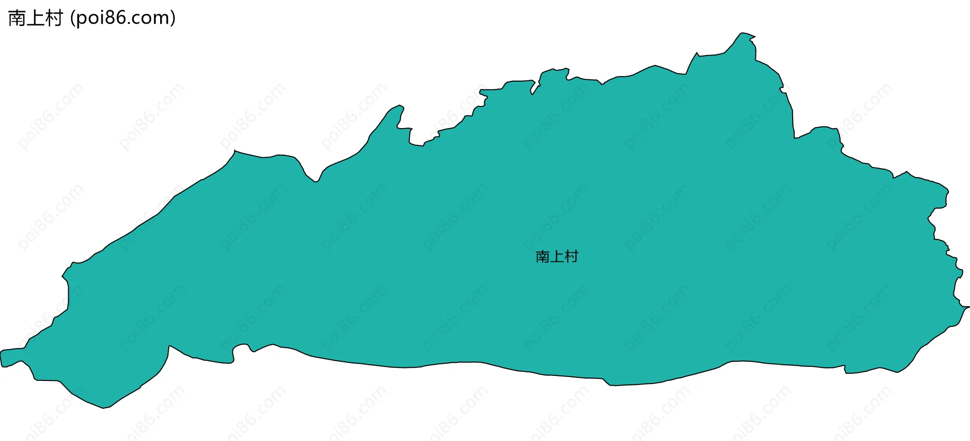 南上村边界地图