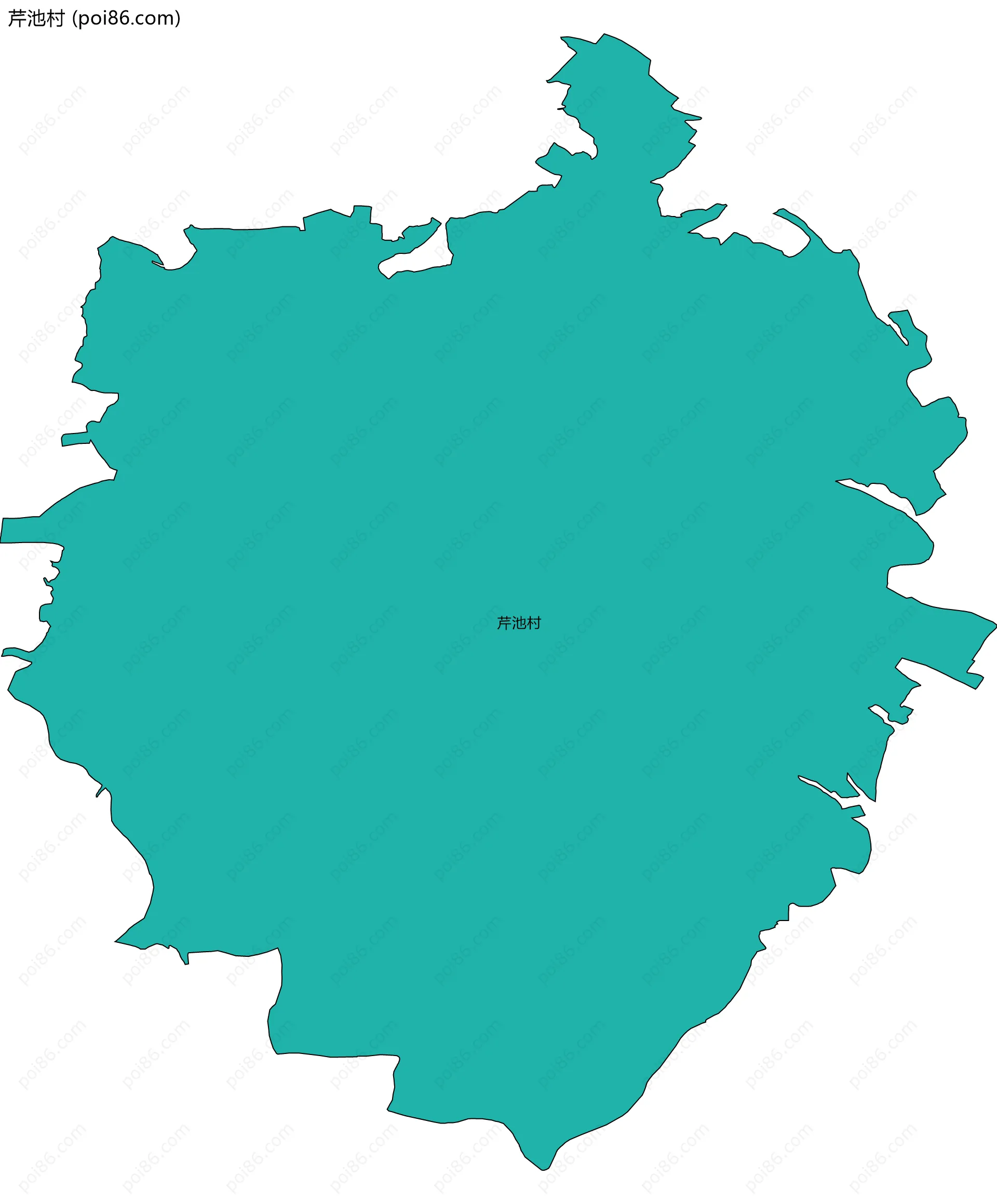 芹池村边界地图