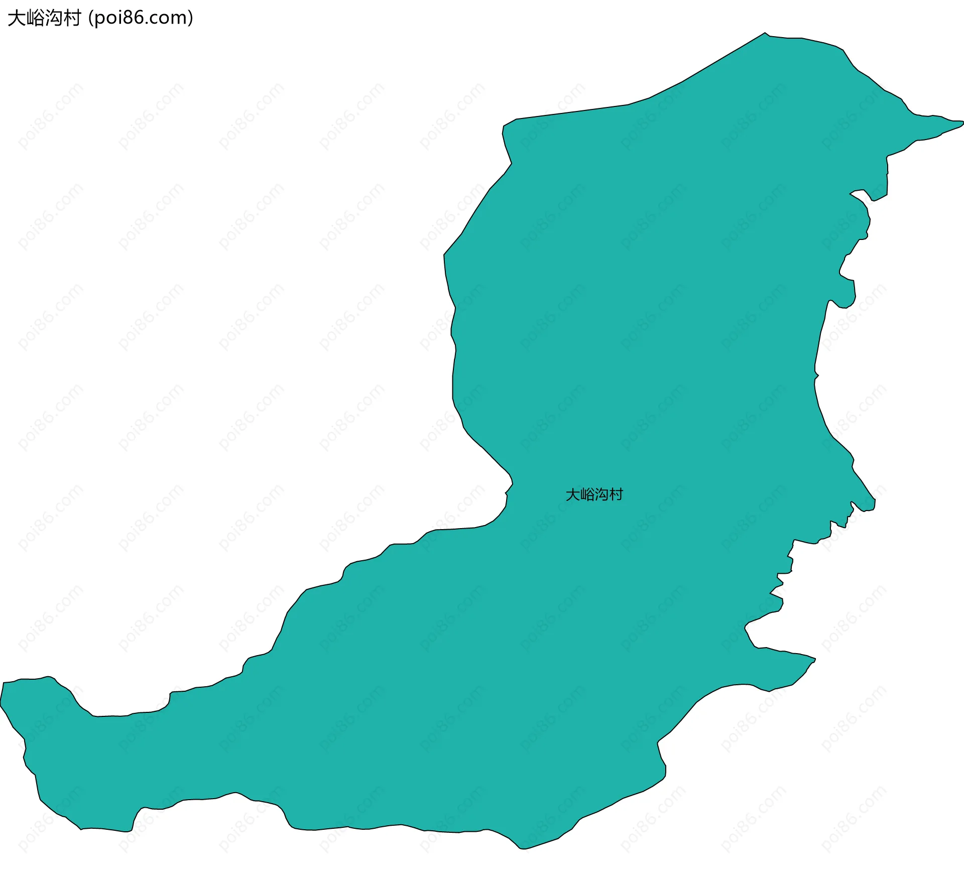 大峪沟村边界地图