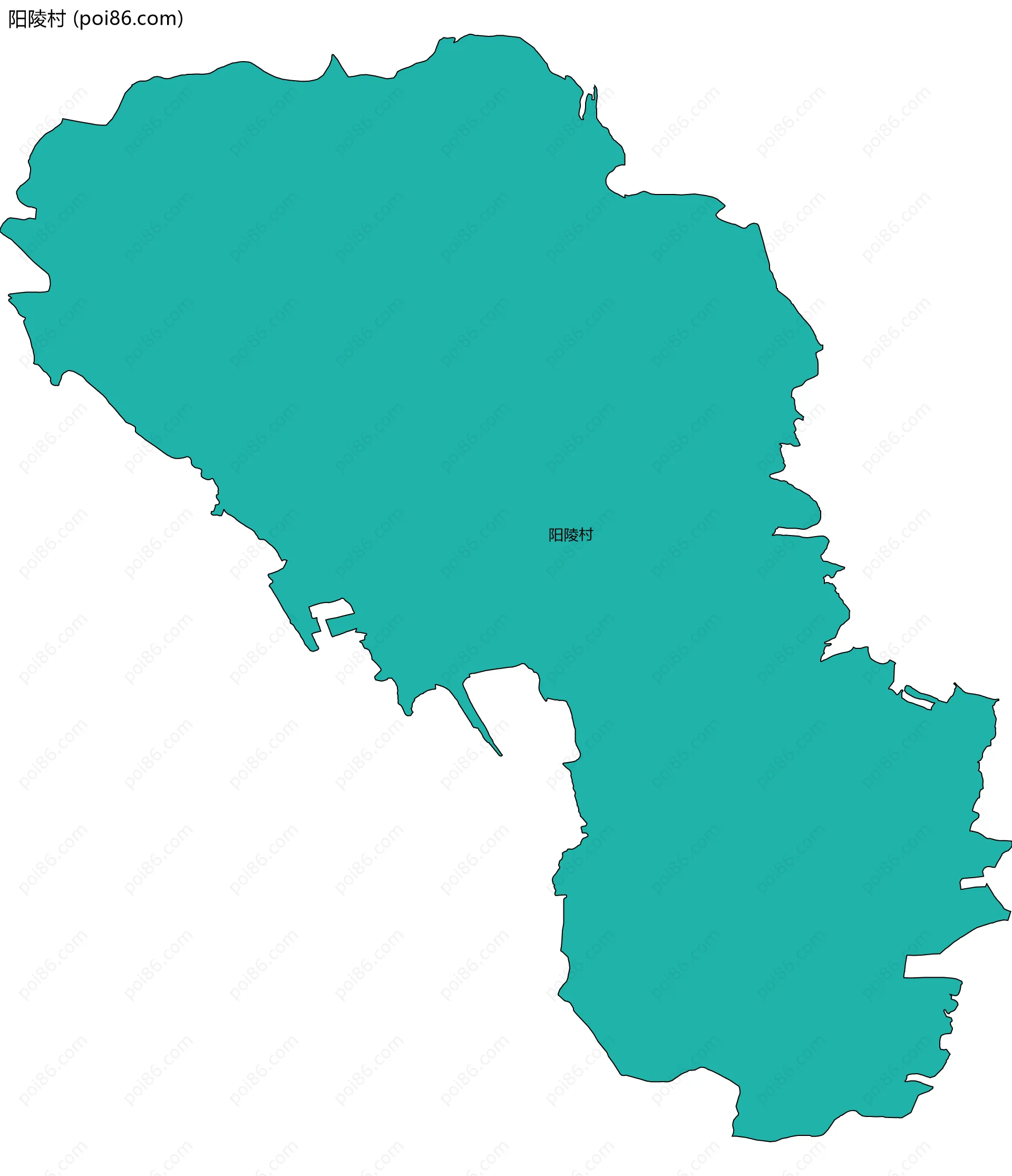 阳陵村边界地图