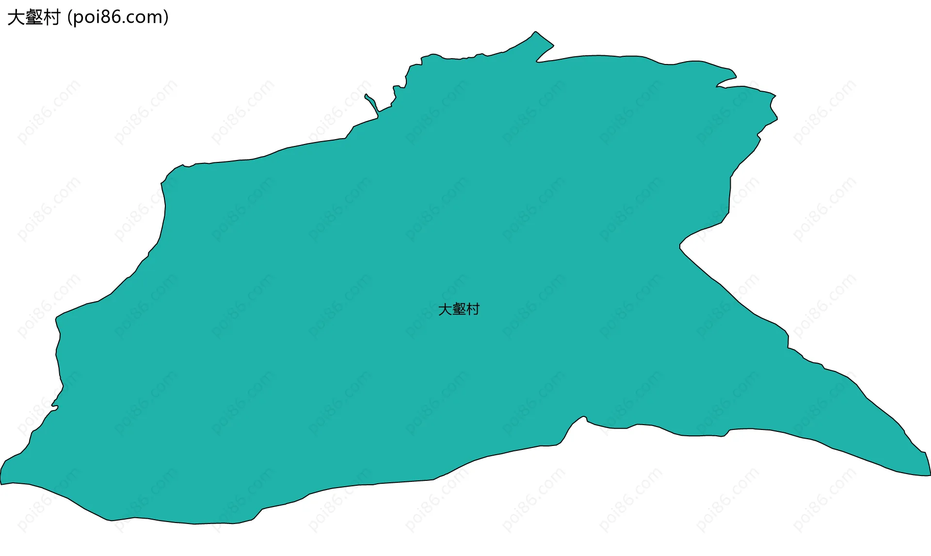 大壑村边界地图