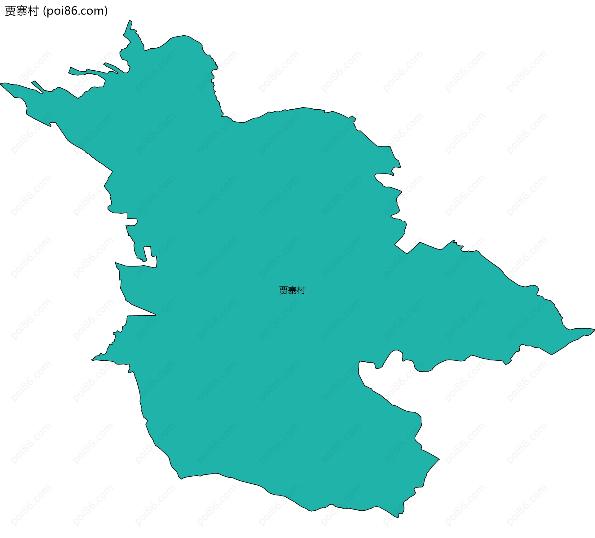 贾寨村边界地图